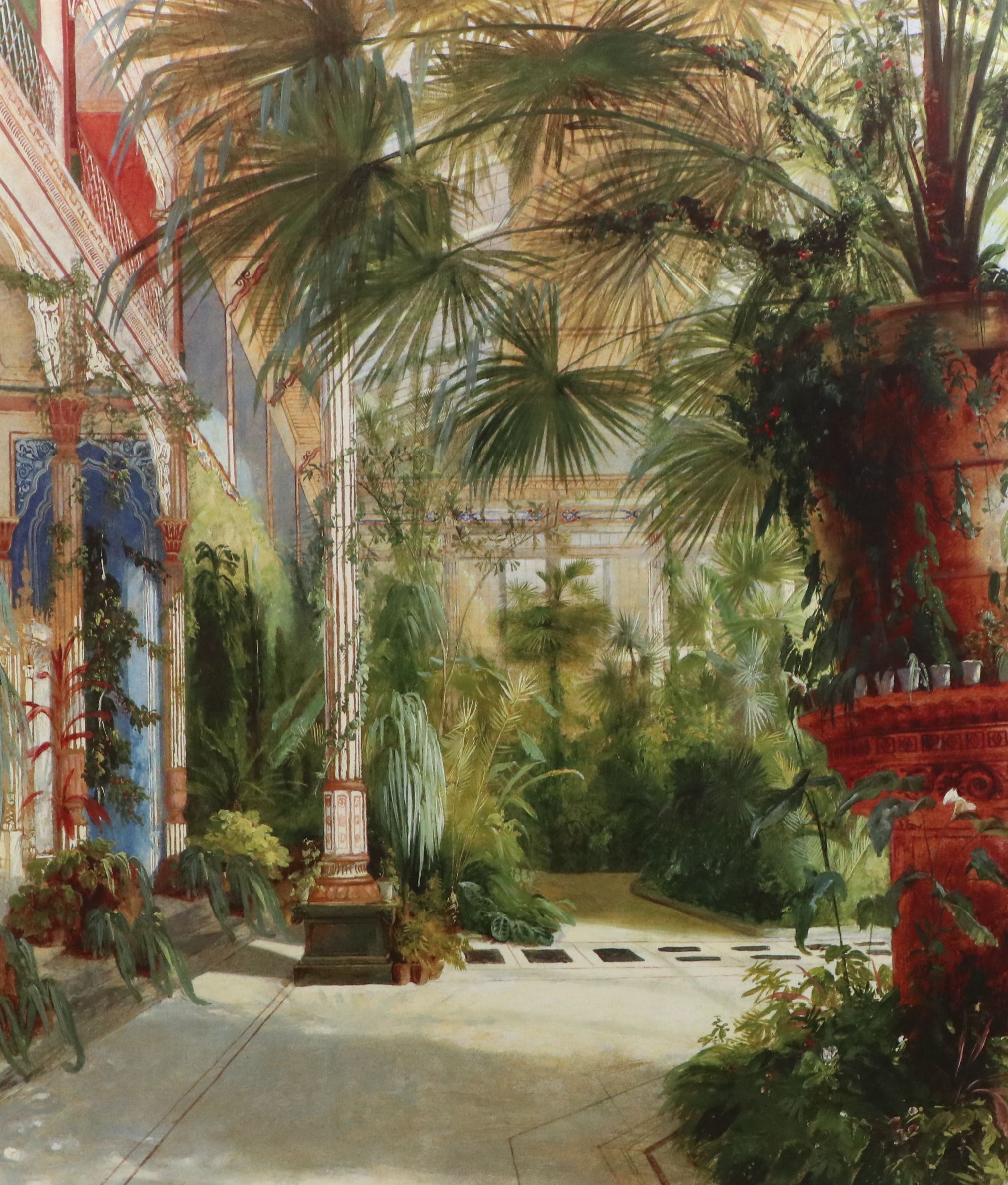 Offset Litho After Carl Blechen "The Interior of the Palm House," 20th/21st C.