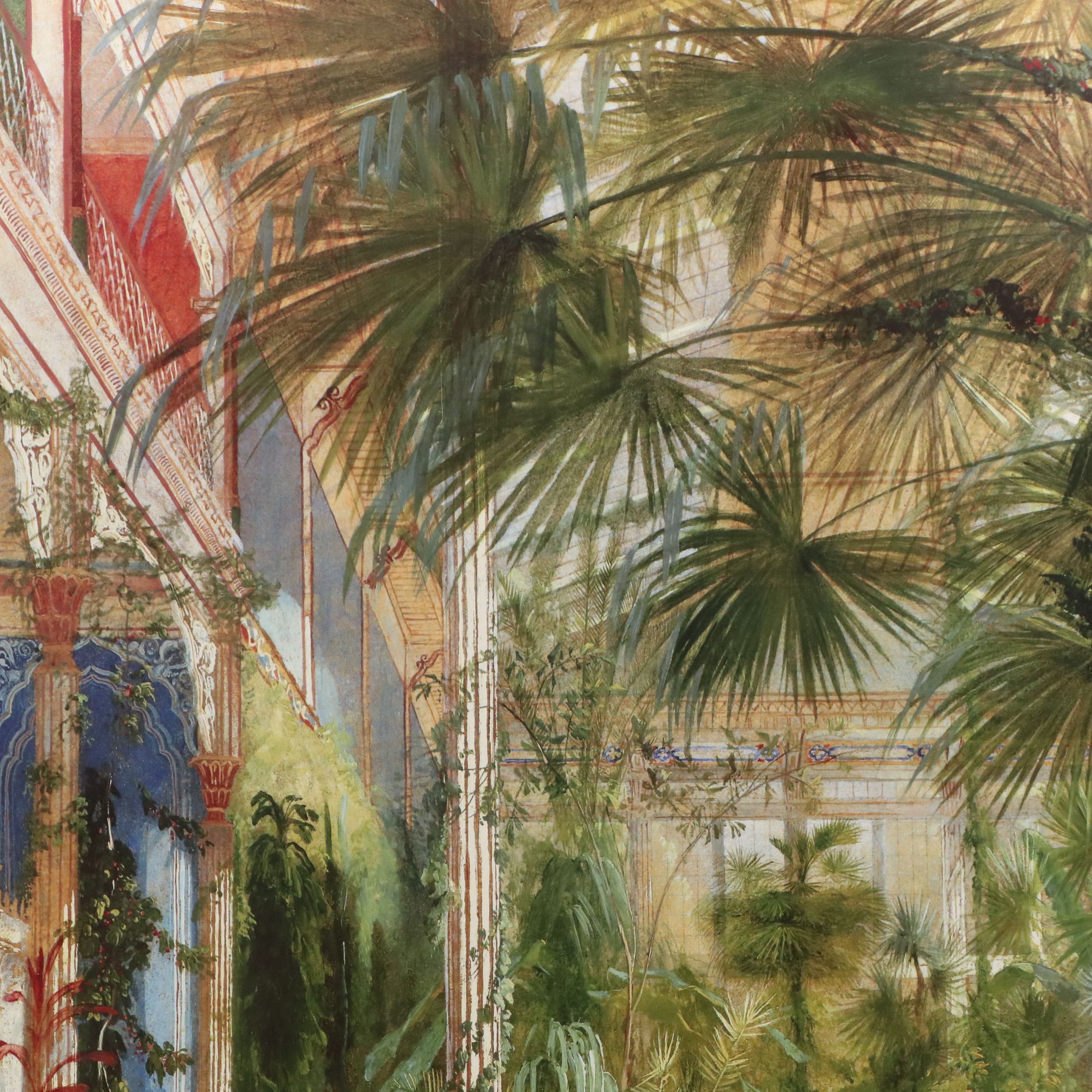 Offset Litho After Carl Blechen "The Interior of the Palm House," 20th/21st C.