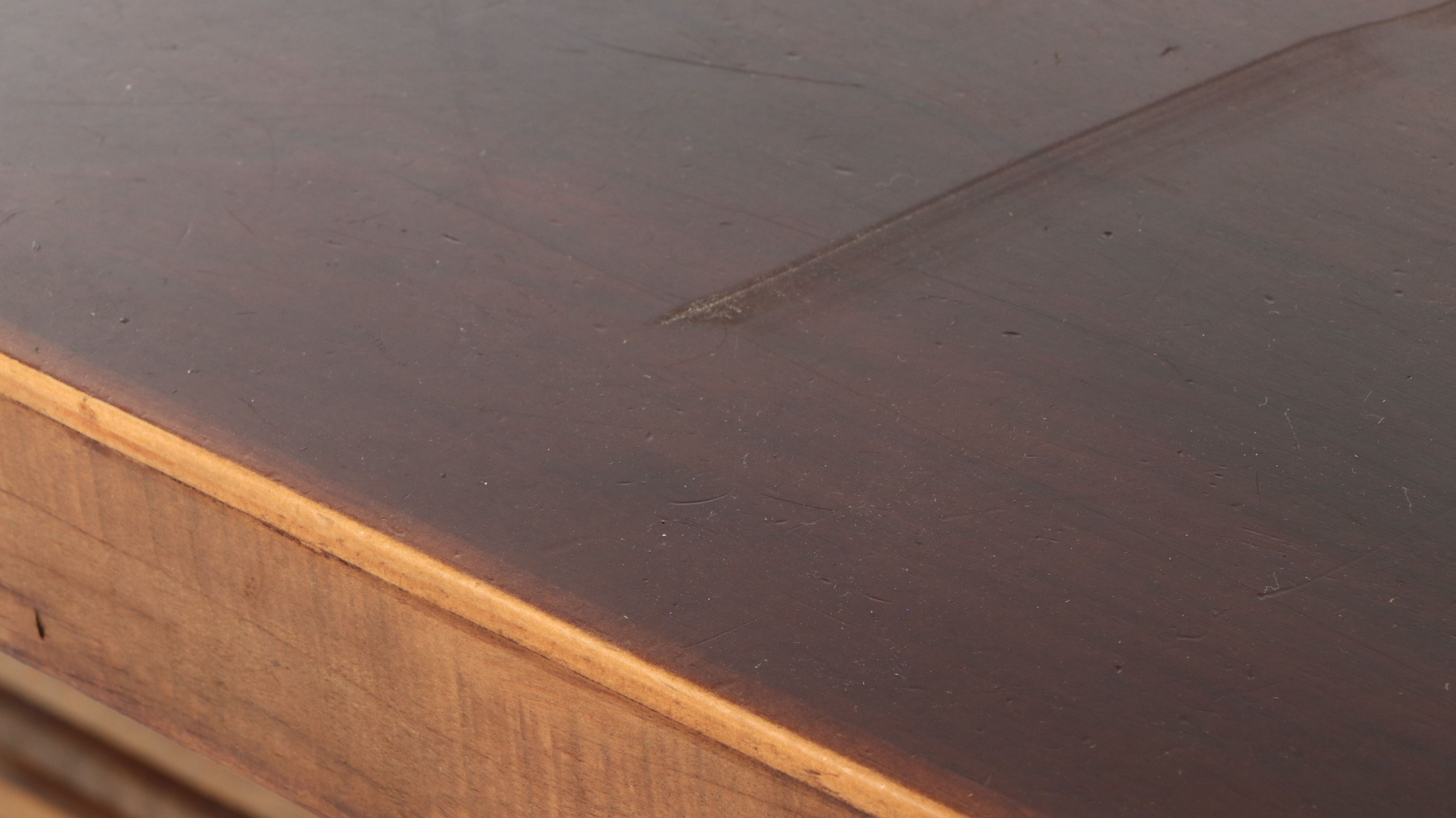 Crate & Barrel "Echelon" Slatted Pedestal Dining Table