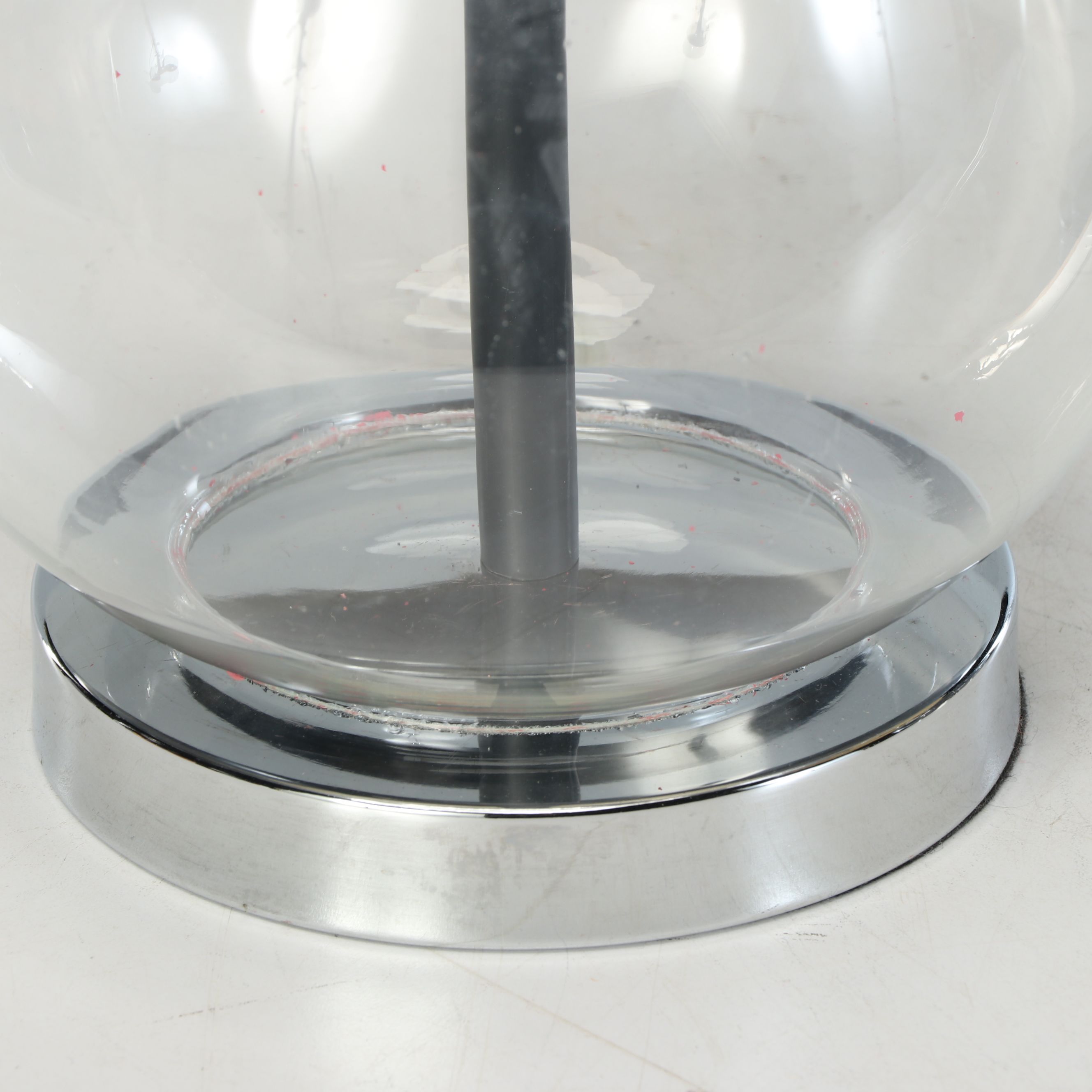 Clear Glass Teardrop Table Lamps