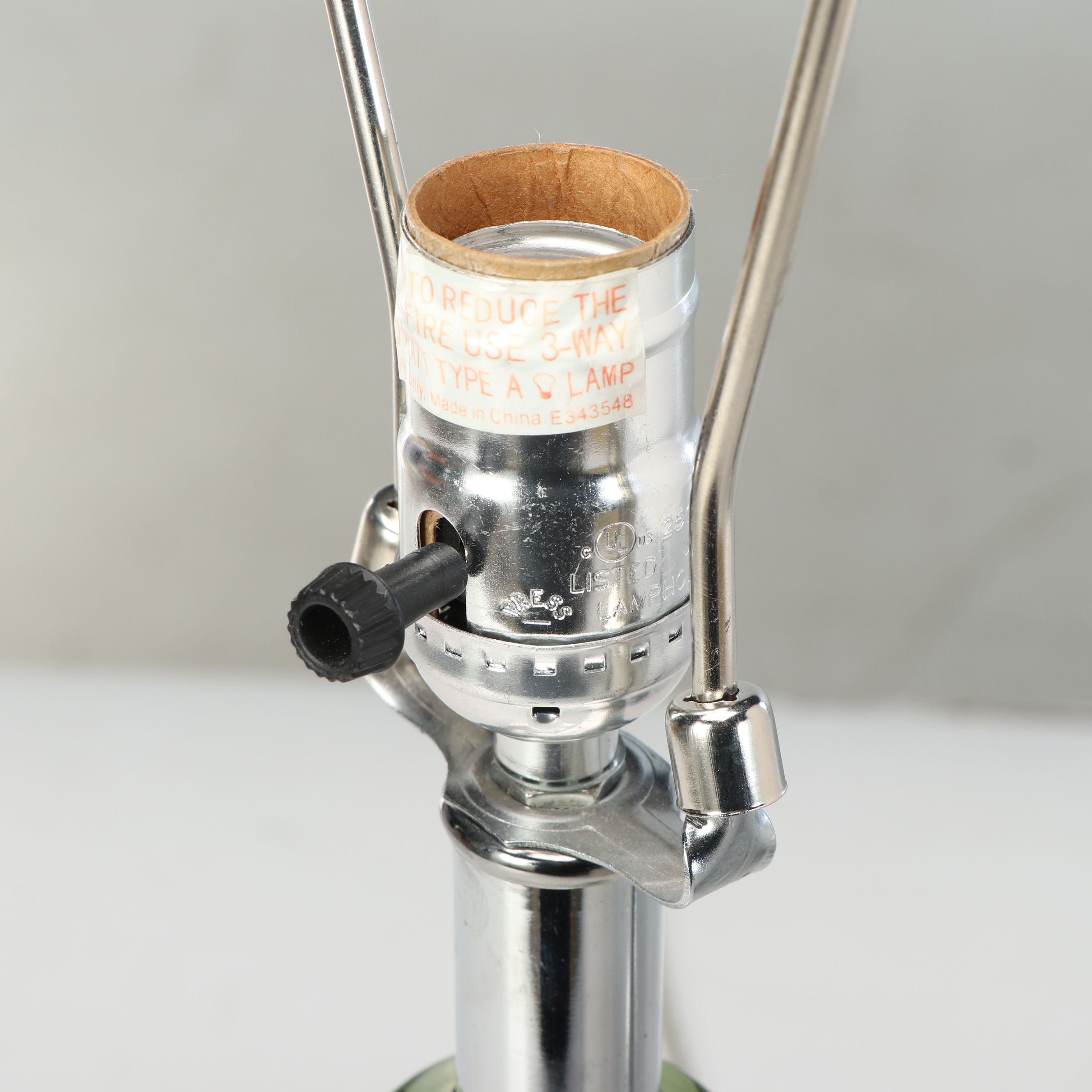 Clear Glass Teardrop Table Lamps