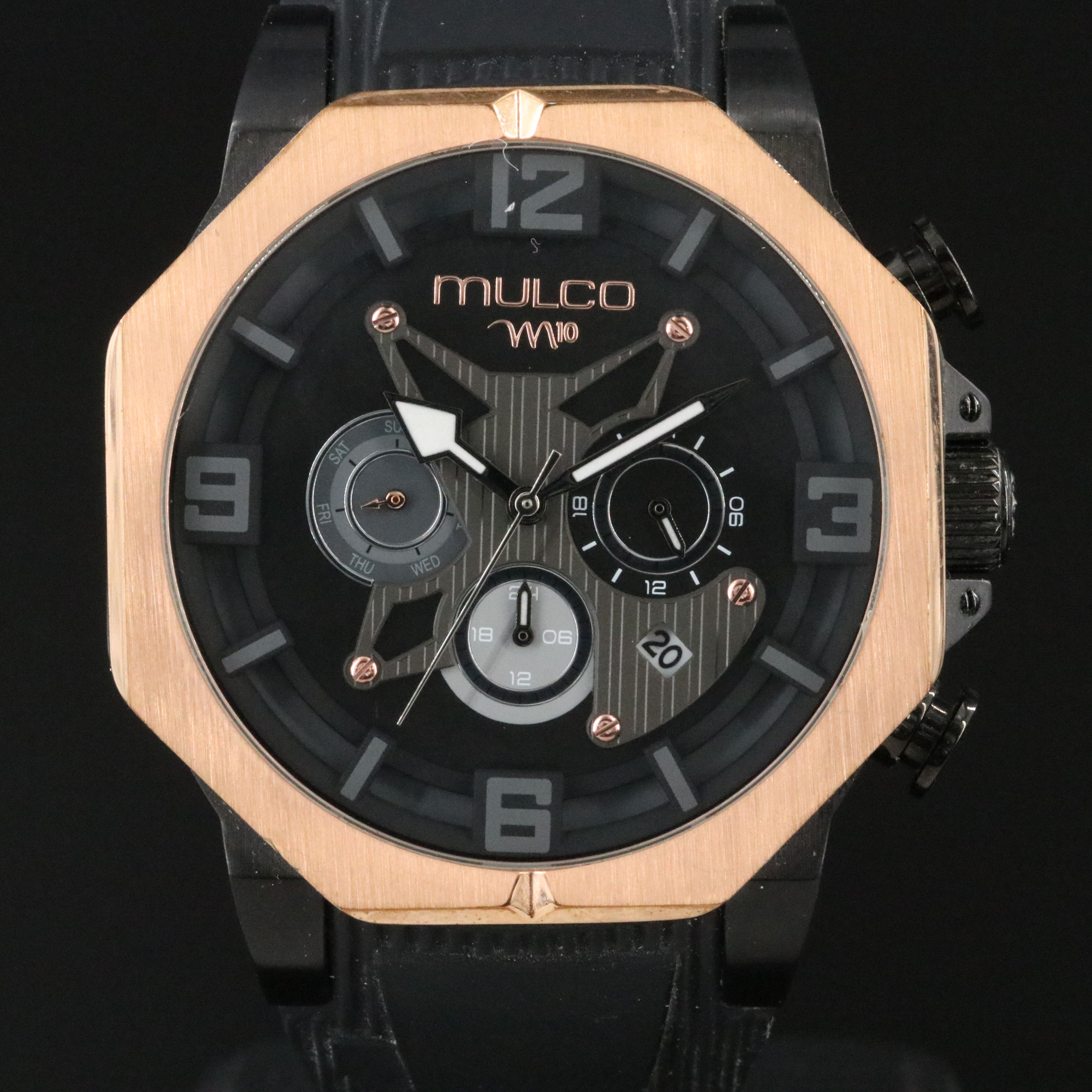 Mulco Day - Date St. Steel PVD Coated Quartz Watch Ref. MW5