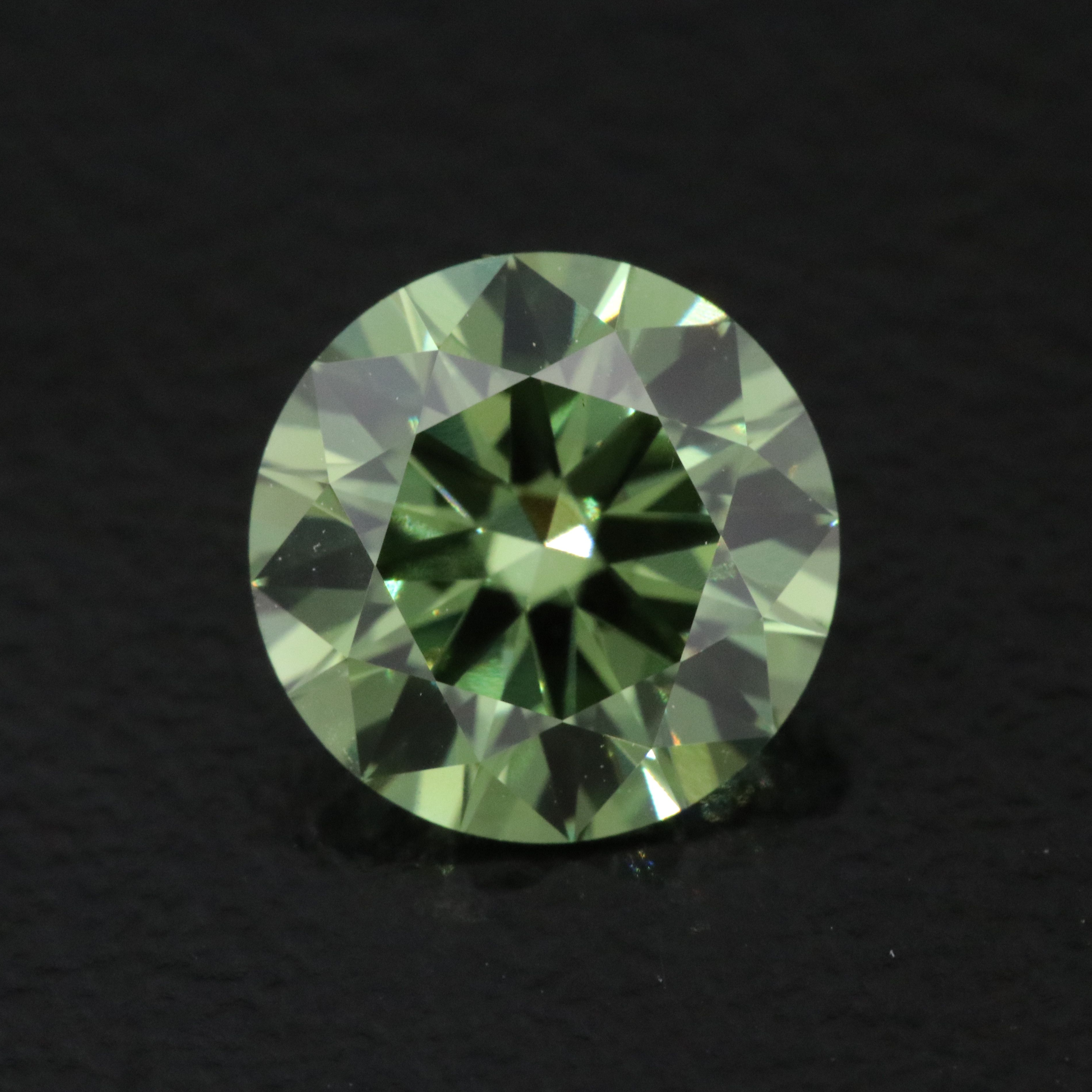 Loose 1.55 CT Lab Grown Fancy Vivid Green Diamond with IGI Report