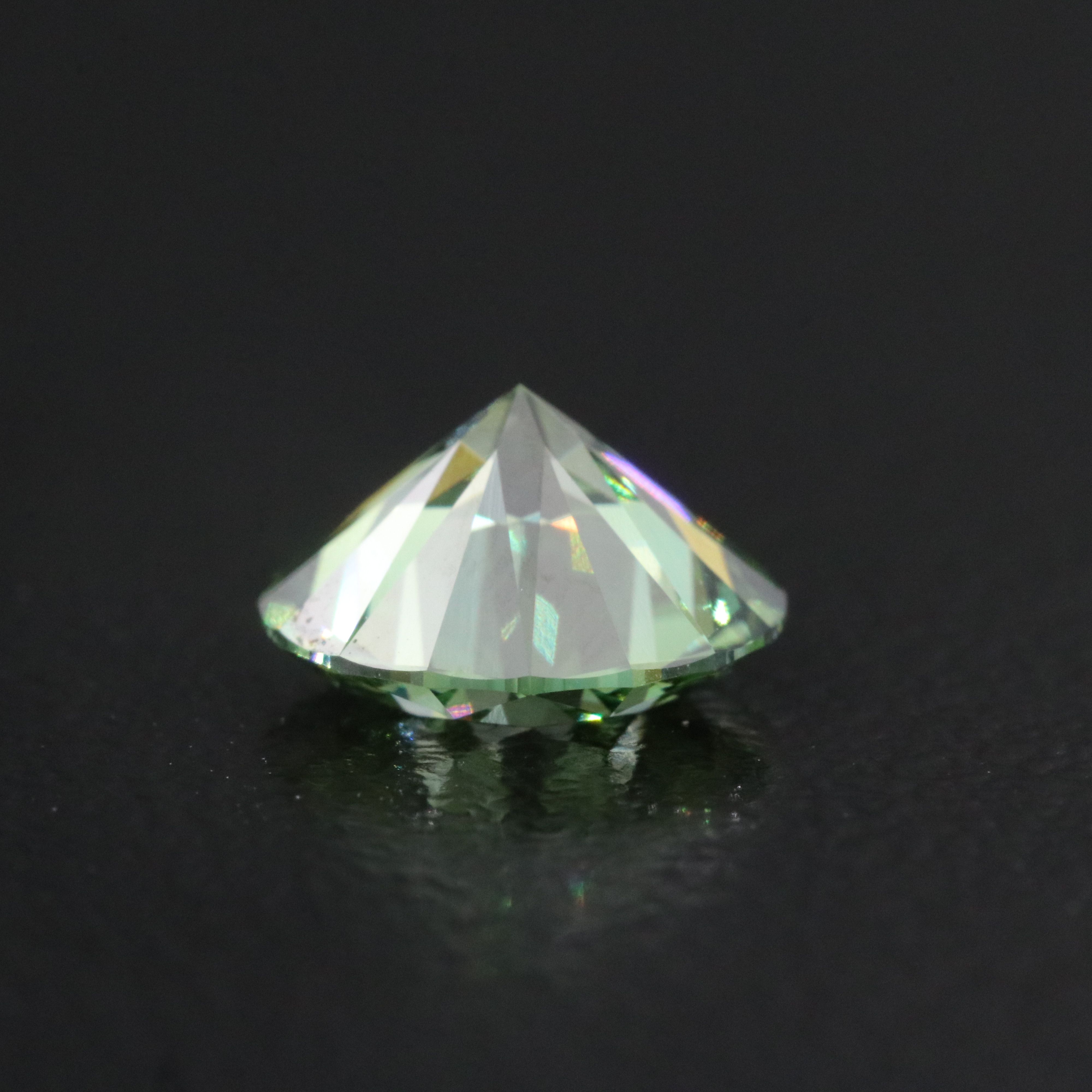 Loose 1.55 CT Lab Grown Fancy Vivid Green Diamond with IGI Report