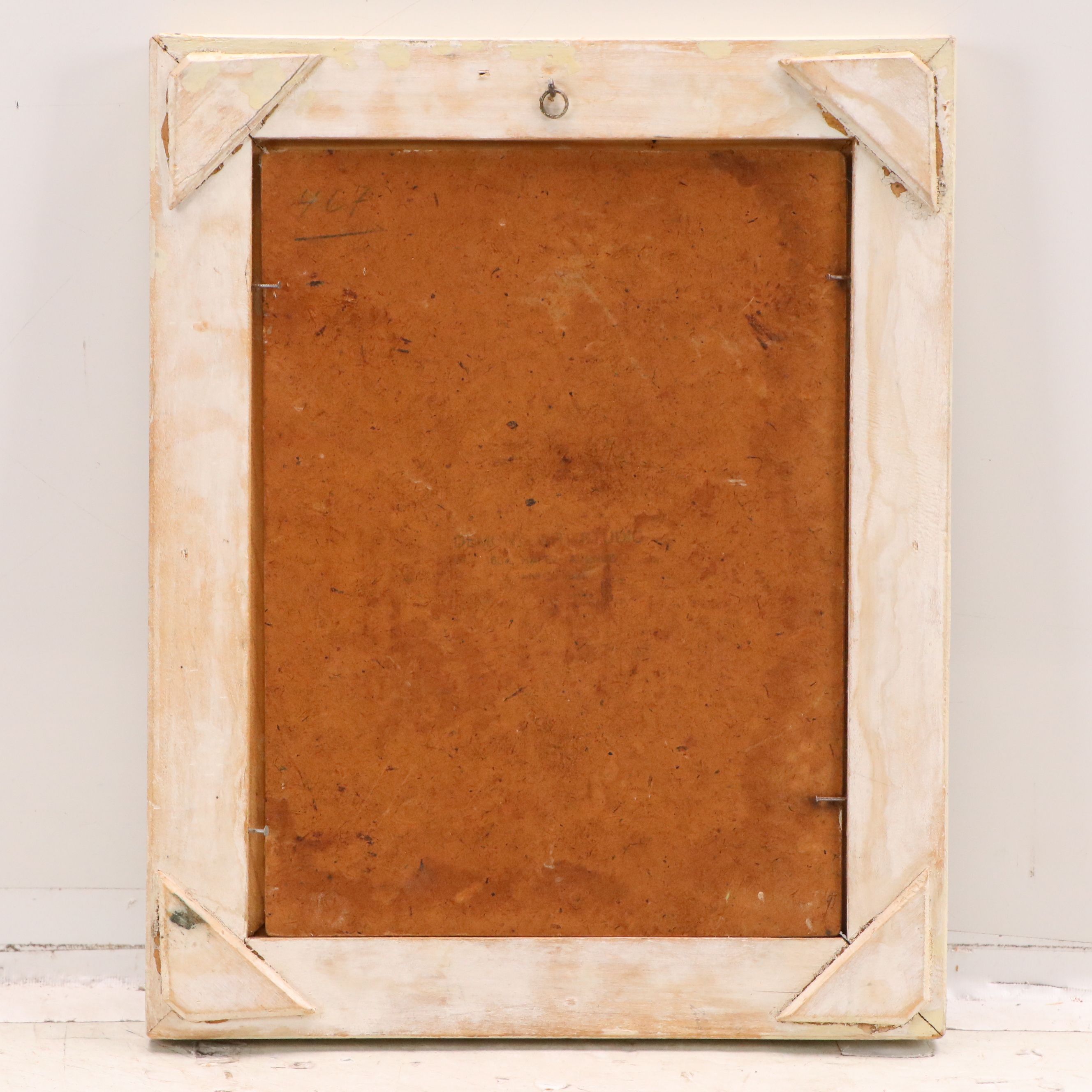 Studio Demon Portrait Oil Painting of Woman in Desert Landscape, 1954