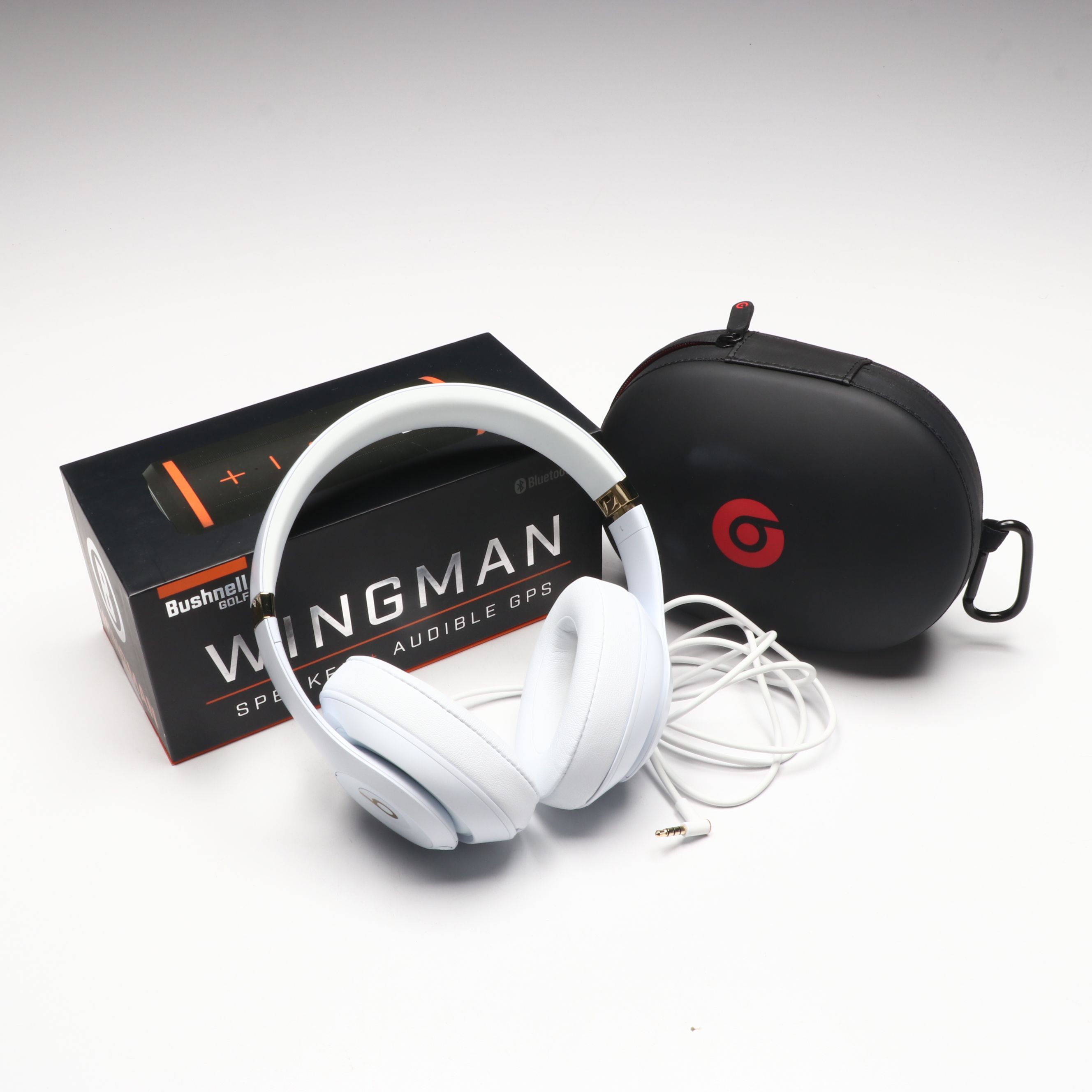 Beats by Dre Studio 3 Headphones with Bushnell Golf Wingman Speaker and GPS