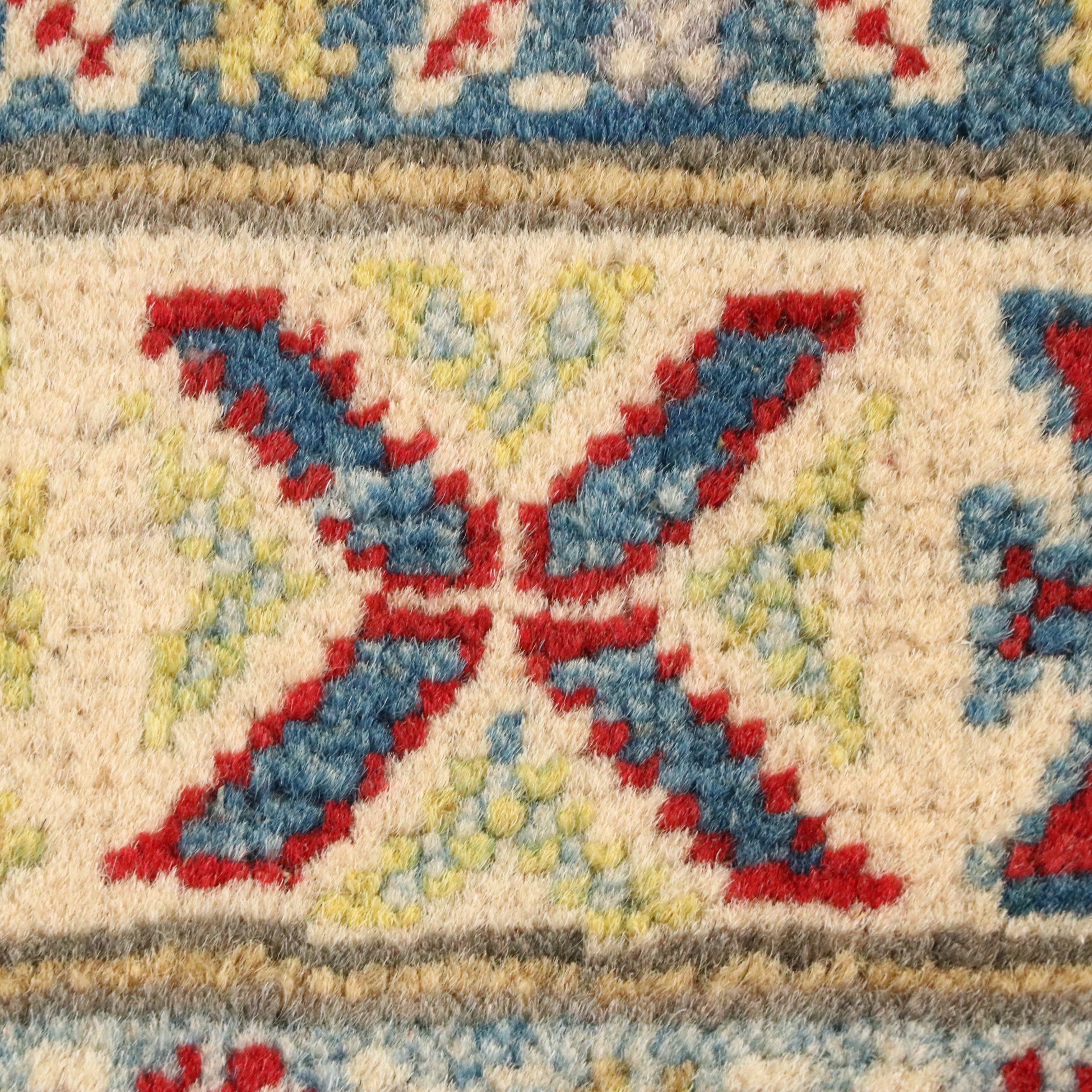 2'9 x 6'7 Hand-Knotted Afghan Kazak Carpet Runner