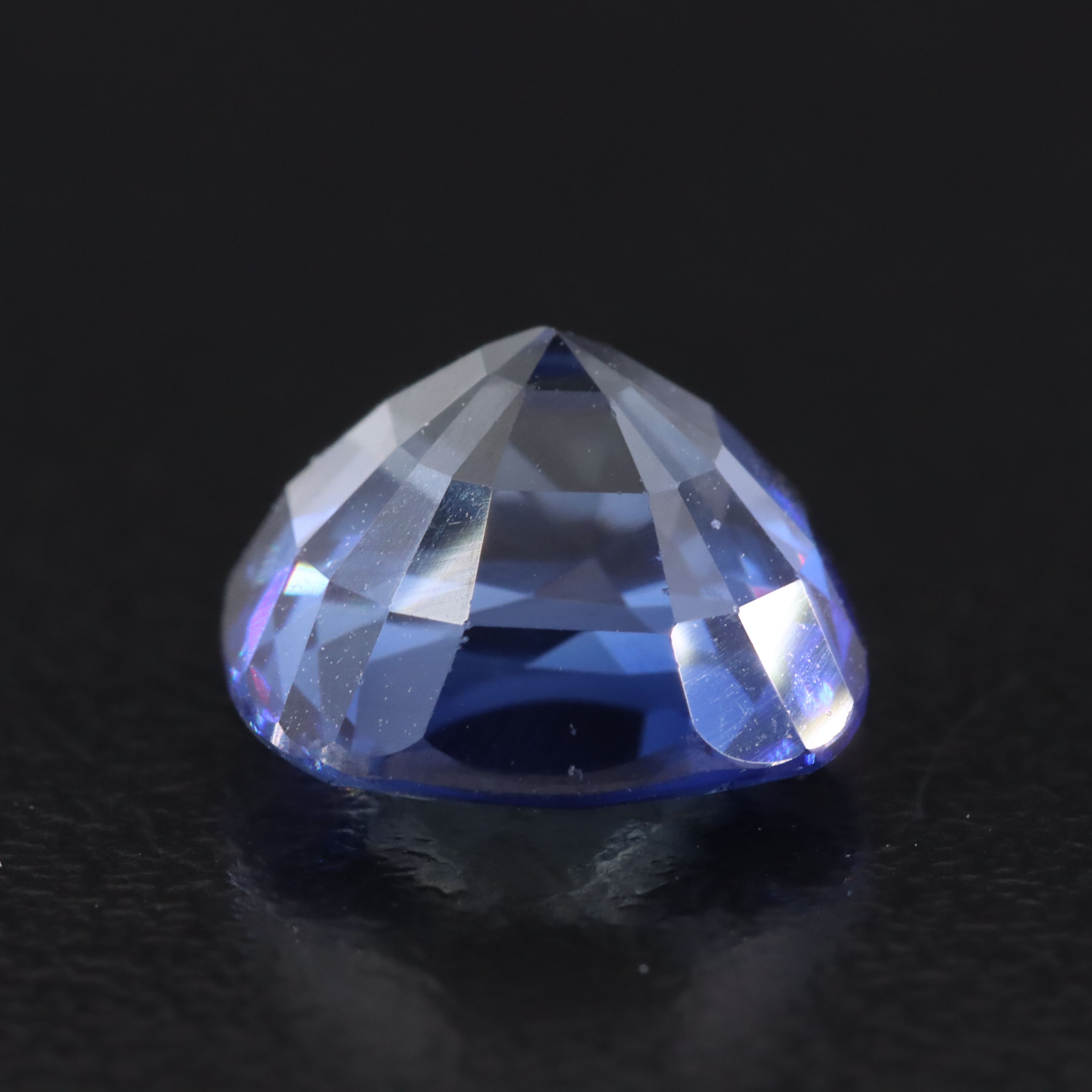 Loose 5.85 CT Lab Grown Sapphire with GIA Report