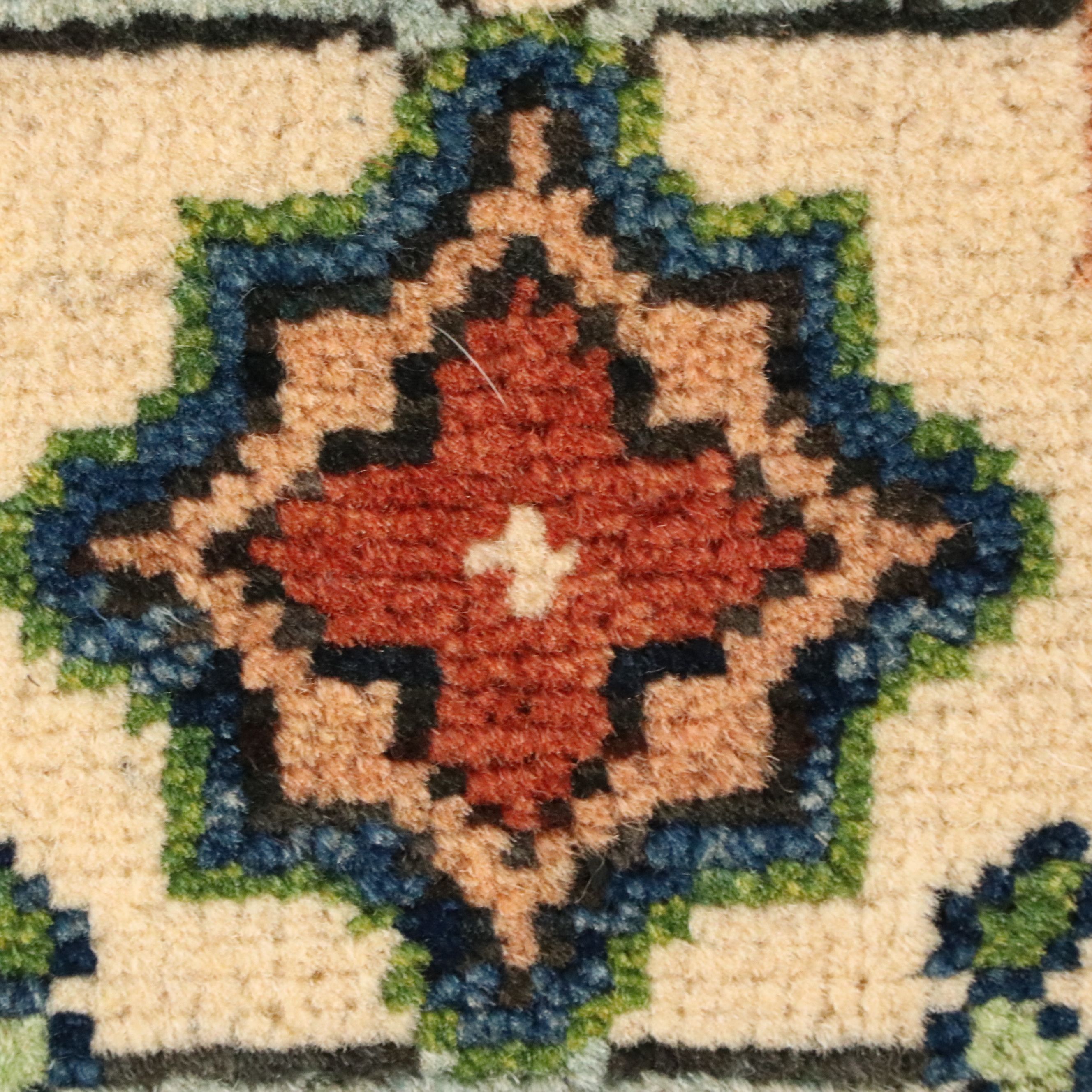 4' x 5'10 Hand-Knotted Afghan Kazak Area Rug