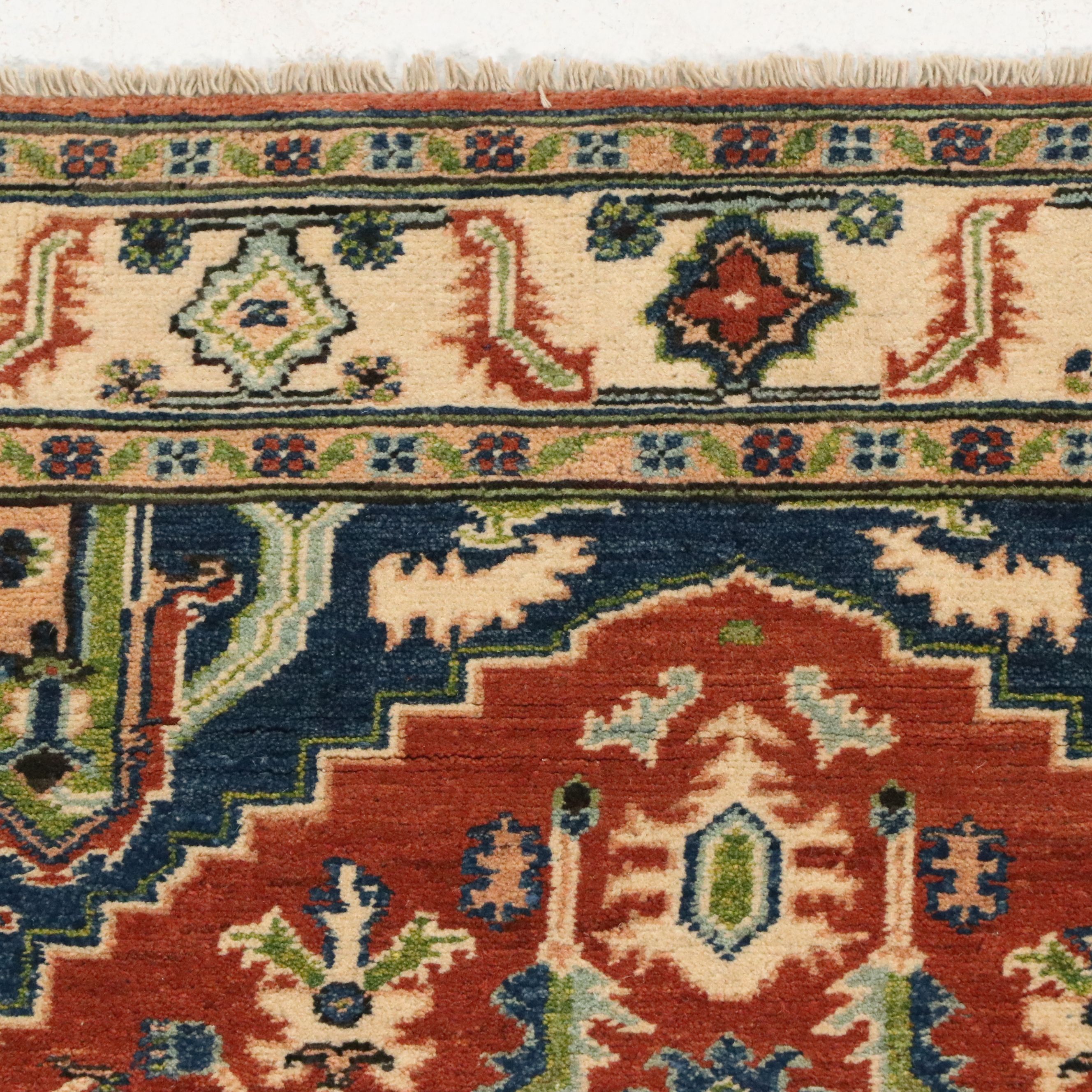 4' x 5'10 Hand-Knotted Afghan Kazak Area Rug
