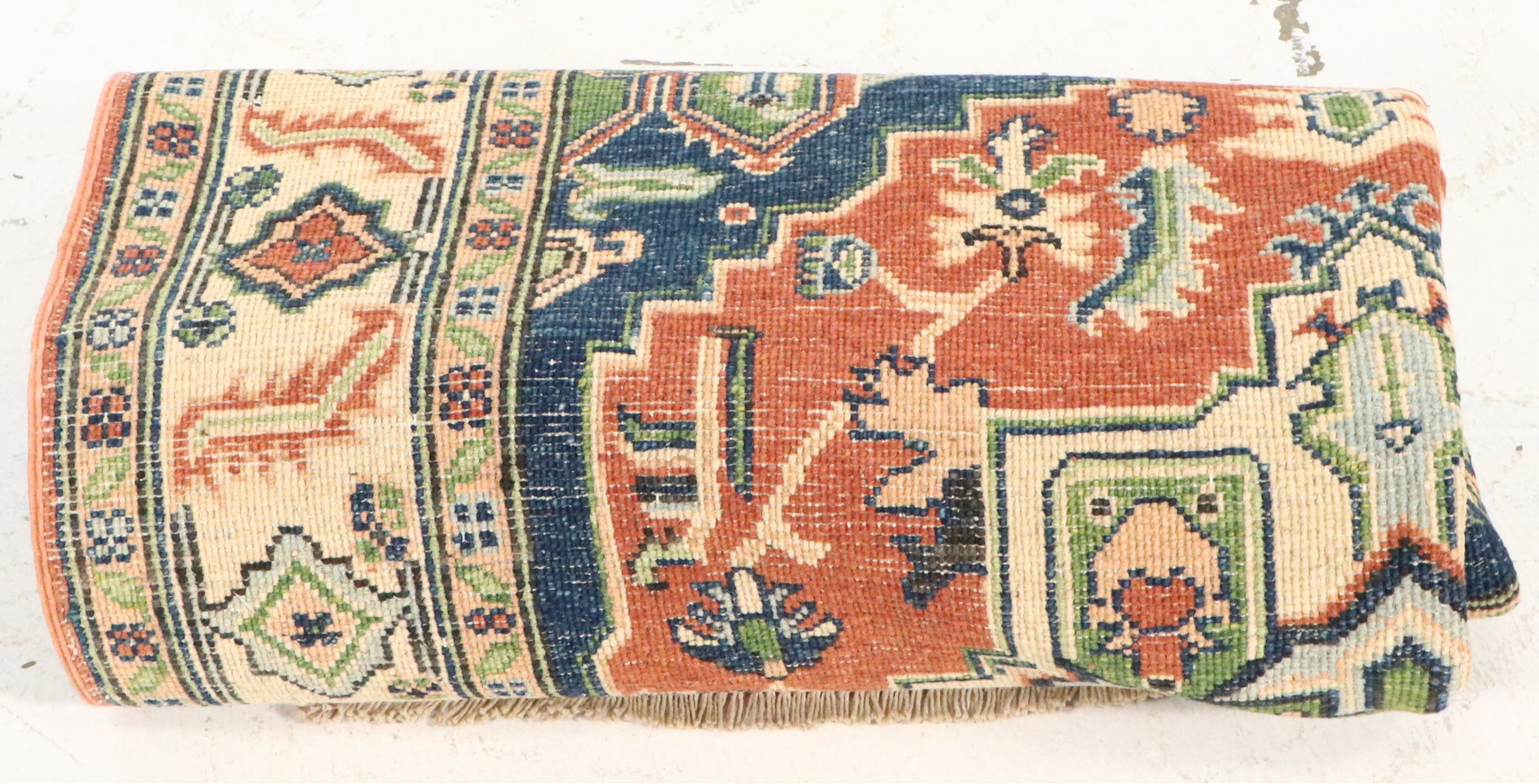 4' x 5'10 Hand-Knotted Afghan Kazak Area Rug