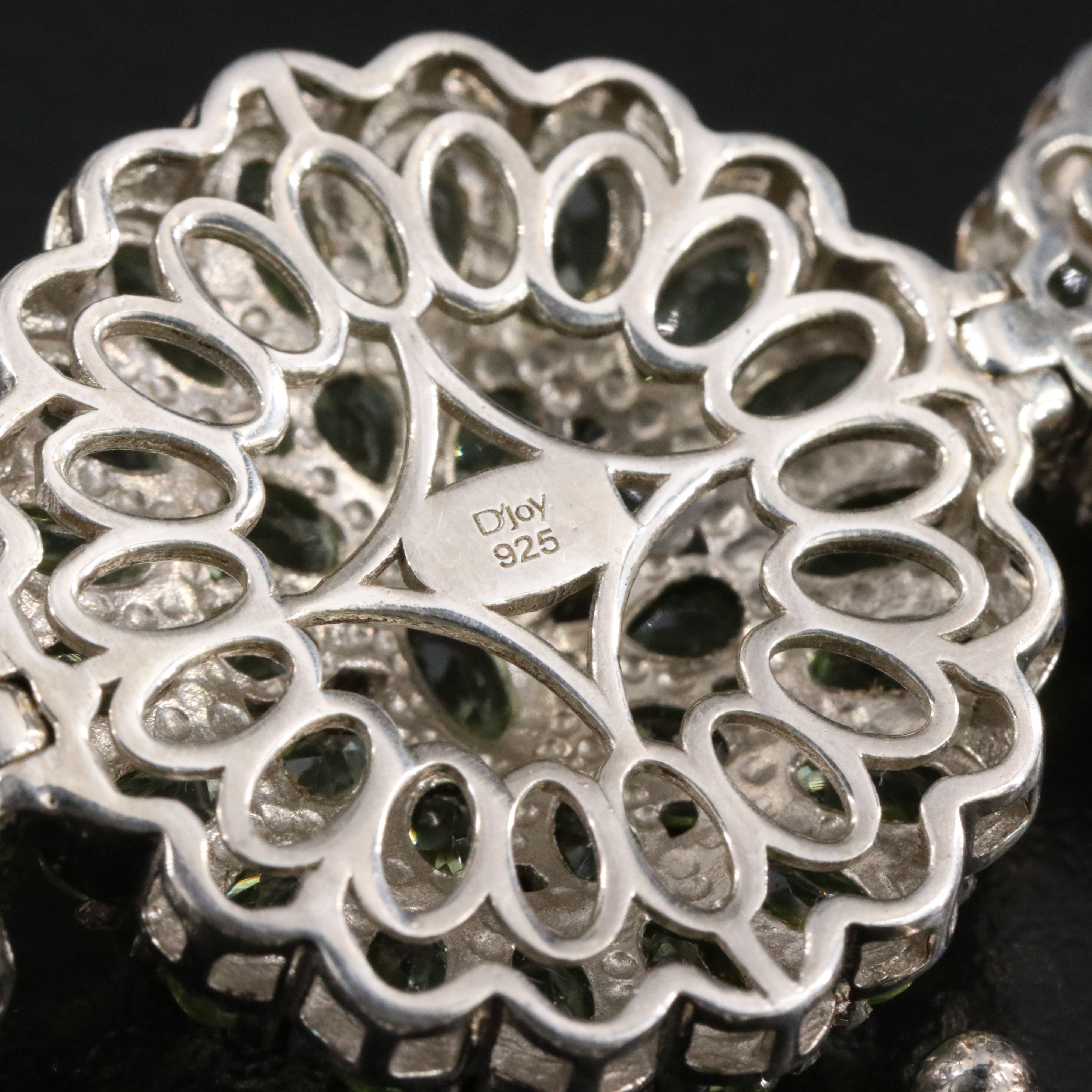 Sterling Peridot and White Topaz Bracelet