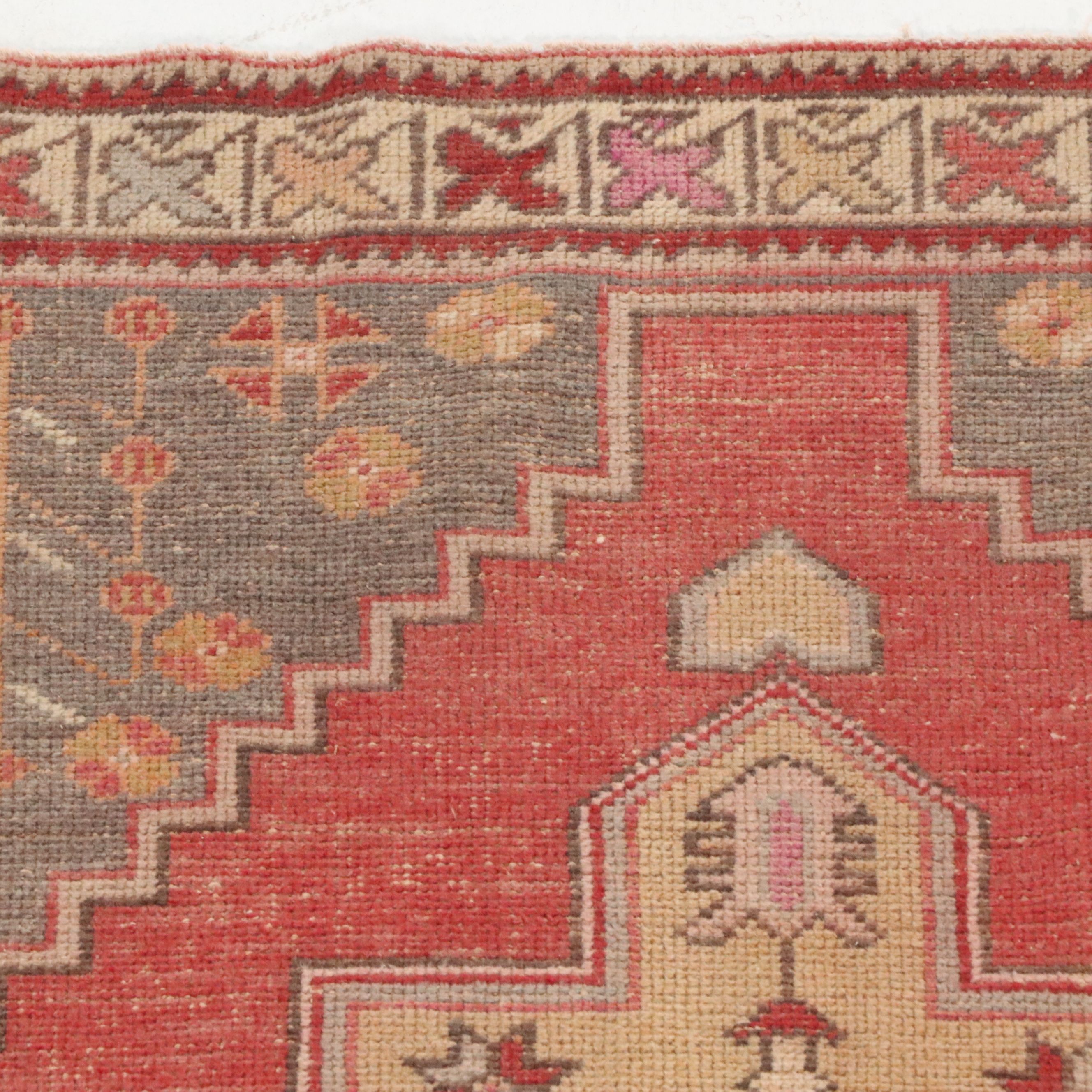 4'3 x 8'9 Hand-Knotted Turkish Anatolian Area Rug