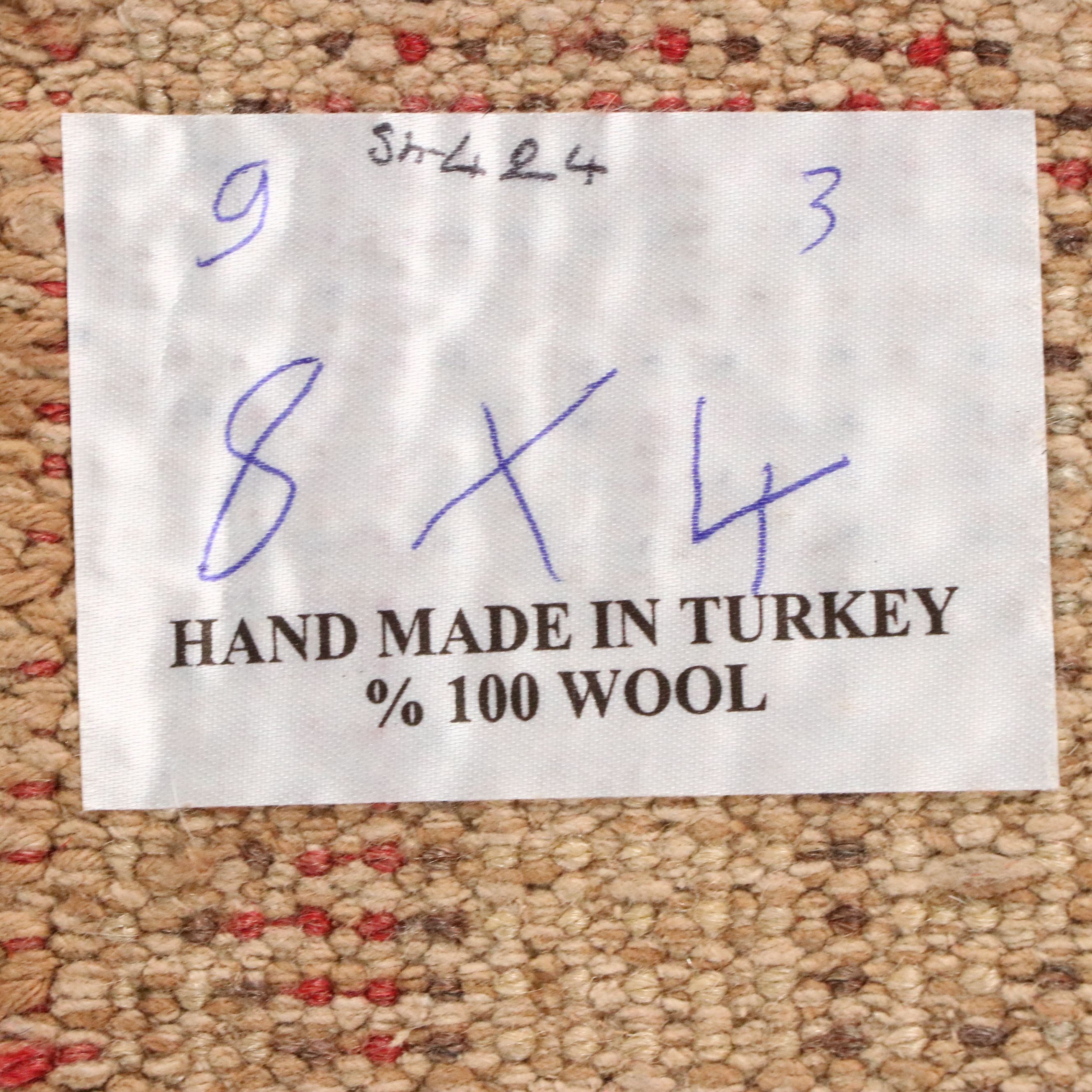 4'3 x 8'9 Hand-Knotted Turkish Anatolian Area Rug