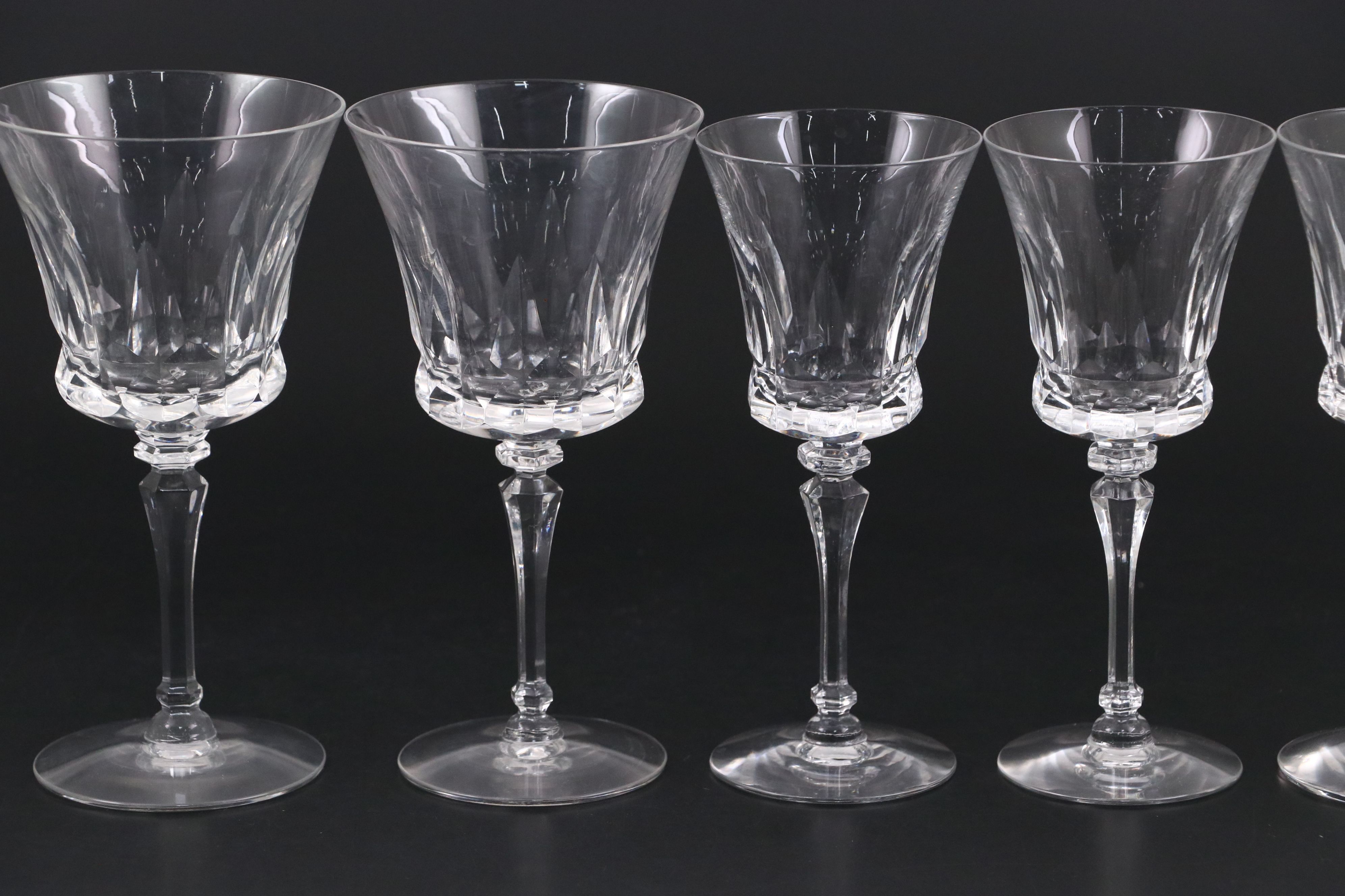 Tiffin-Franciscan "Marquis" Glass Stemware, Mid to Late 20th Century