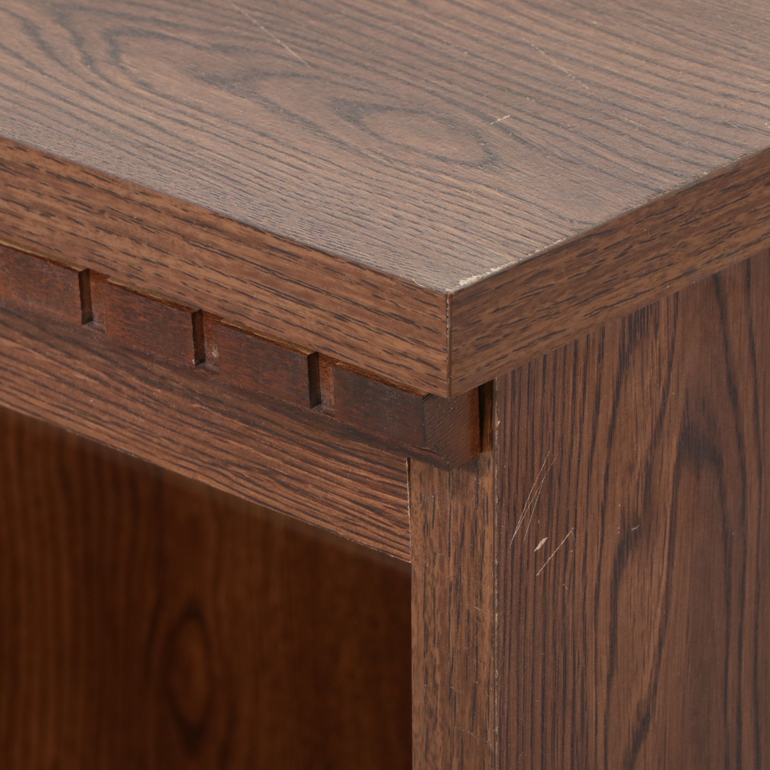 Contemporary Oak Finish Bookcase