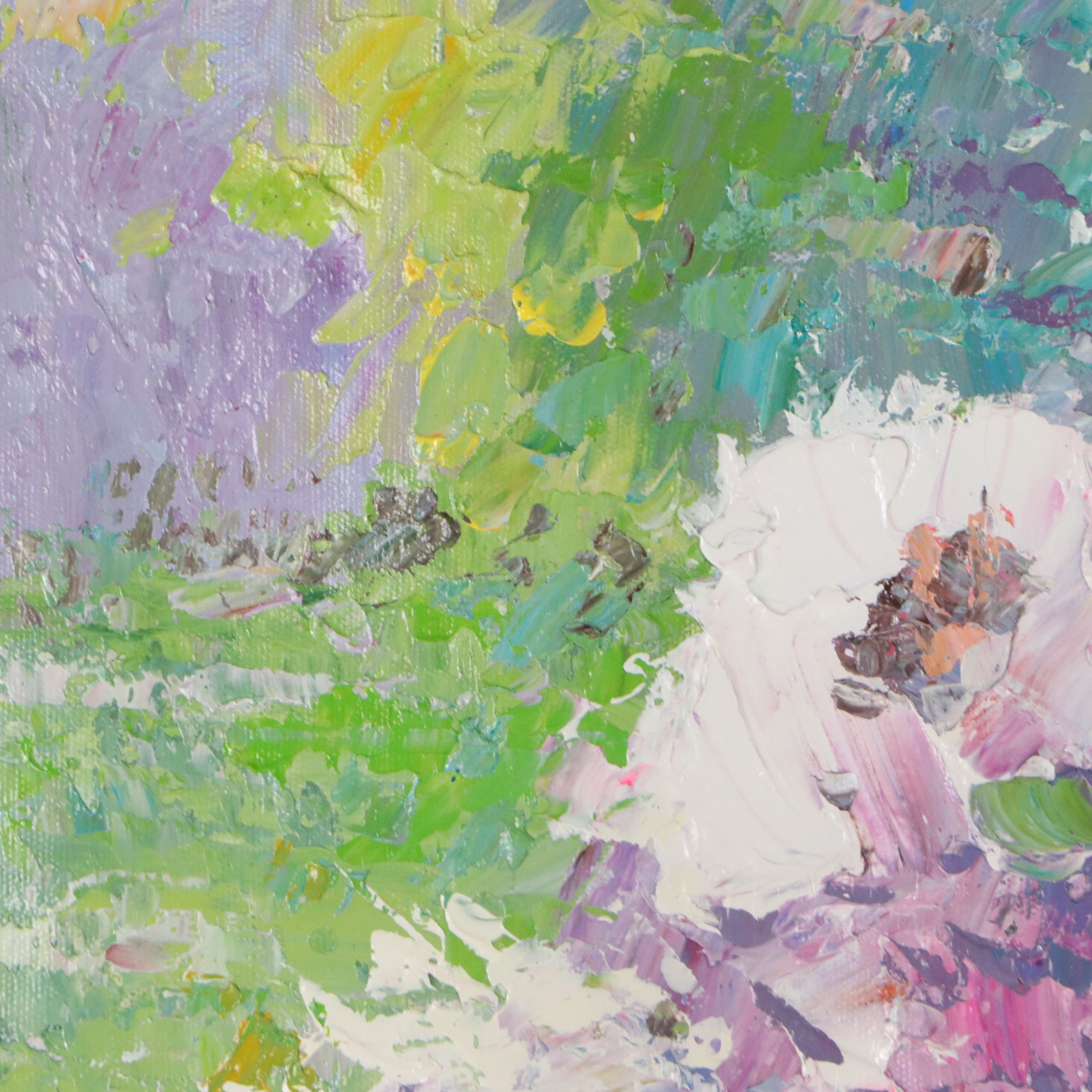 Ping Oil Painting "Blossoms for Mom," Circa 2026