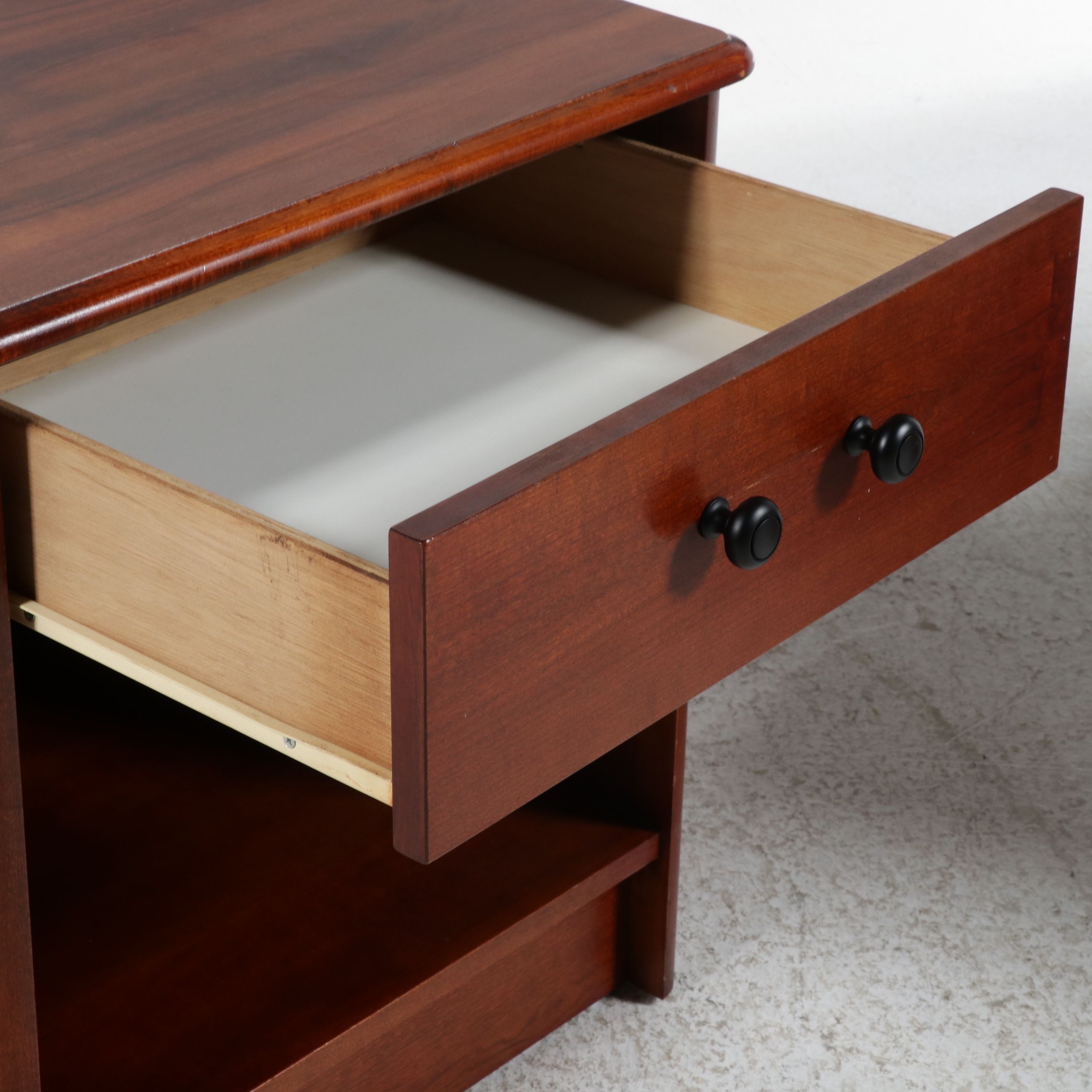 Pair of Othmar Klem Cabinet Co.Wooden Nightstands