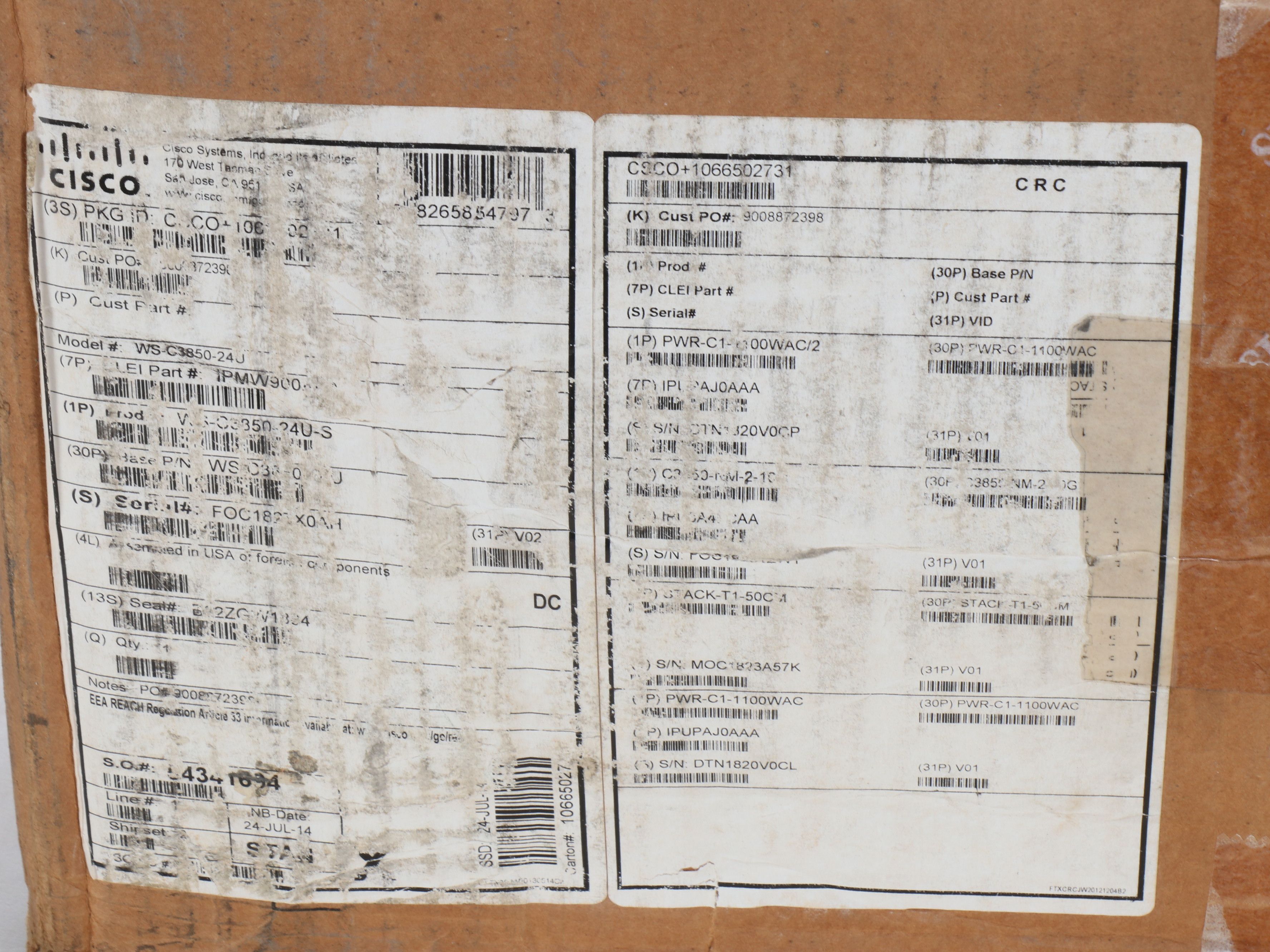 Cisco Catalyst 3850 Series Ethernet Switches
