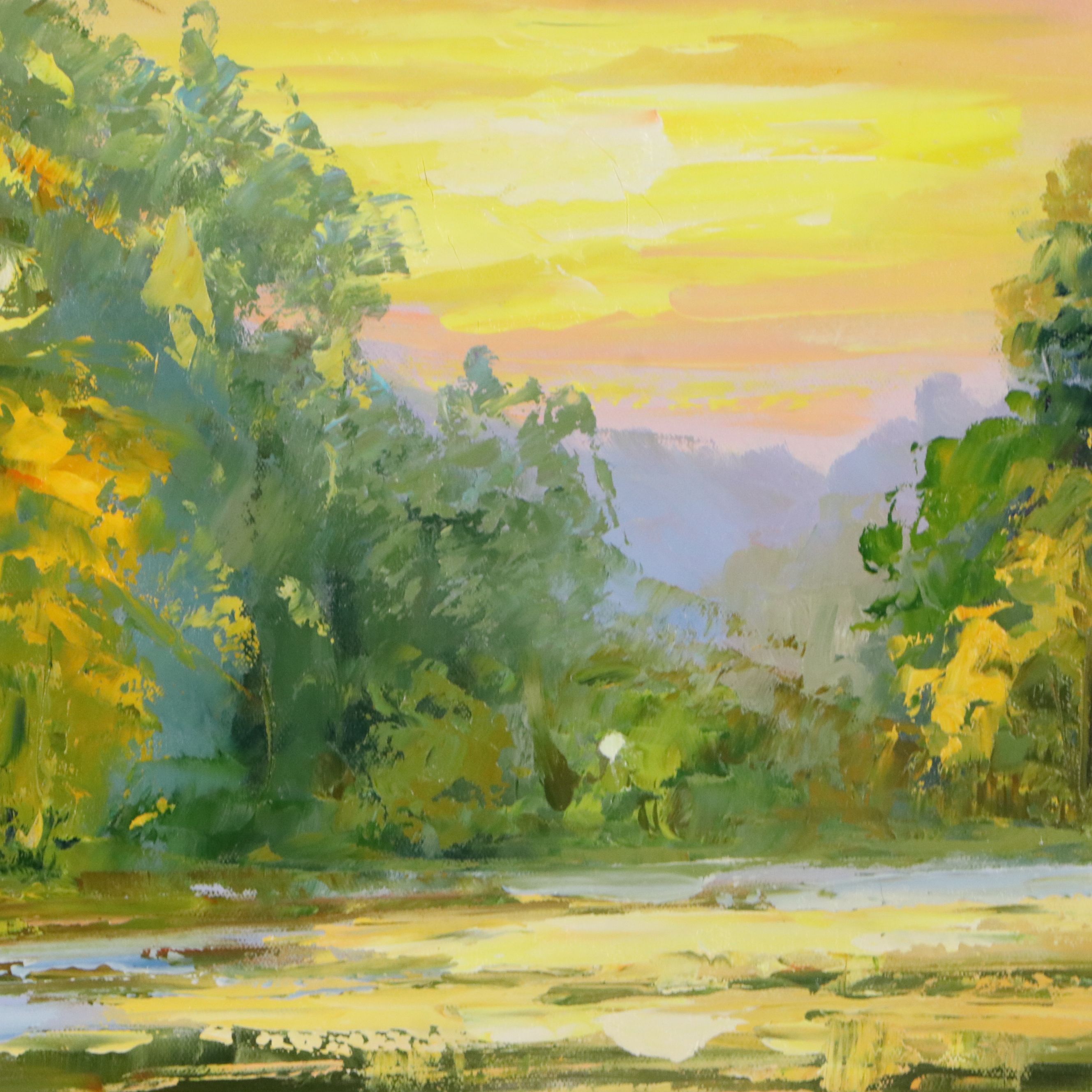 Oil Painting "Enchanted Forest," Circa 2026