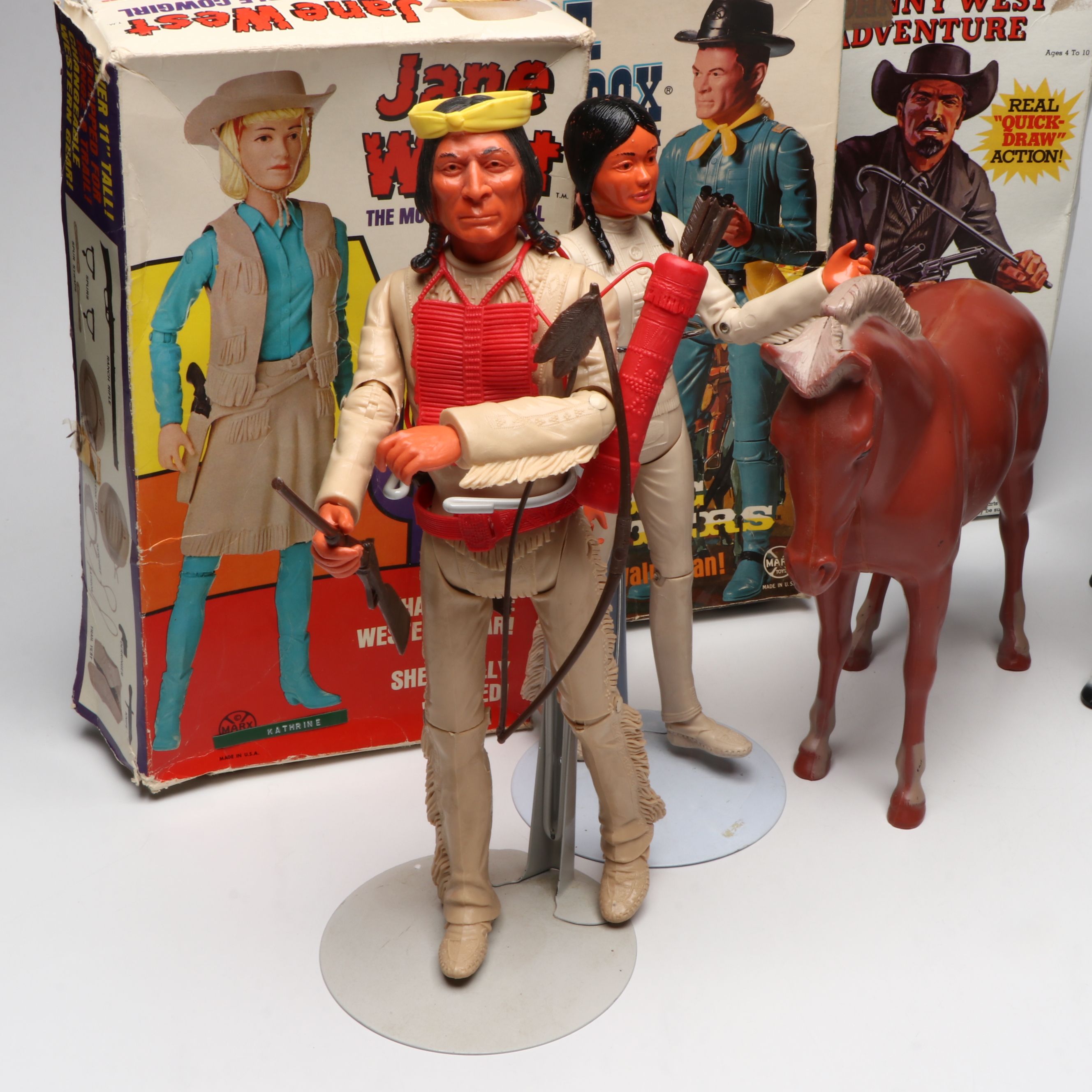 Marx "Johnny West Adventures" and More Action Figures, Horses and Accessories