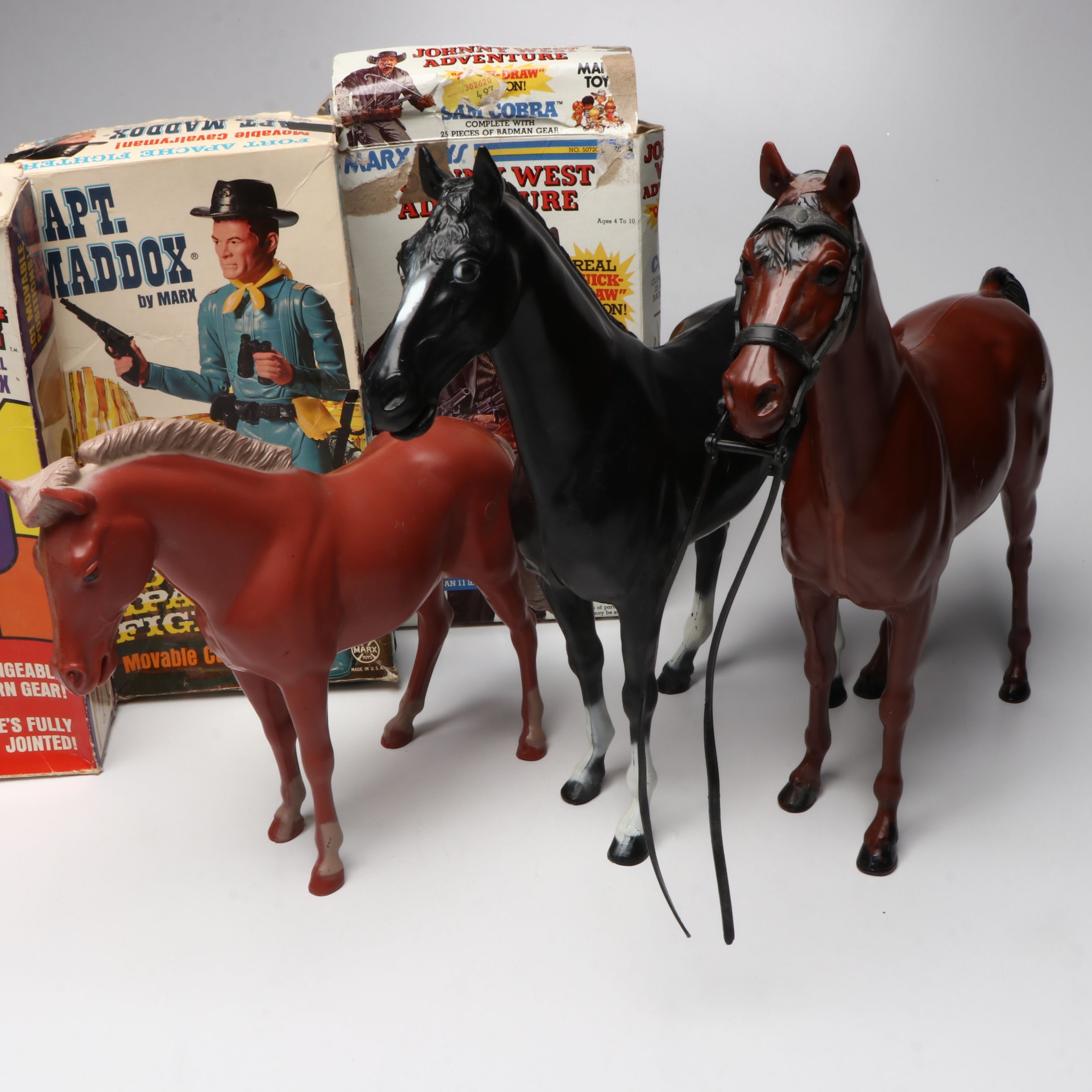 Marx "Johnny West Adventures" and More Action Figures, Horses and Accessories