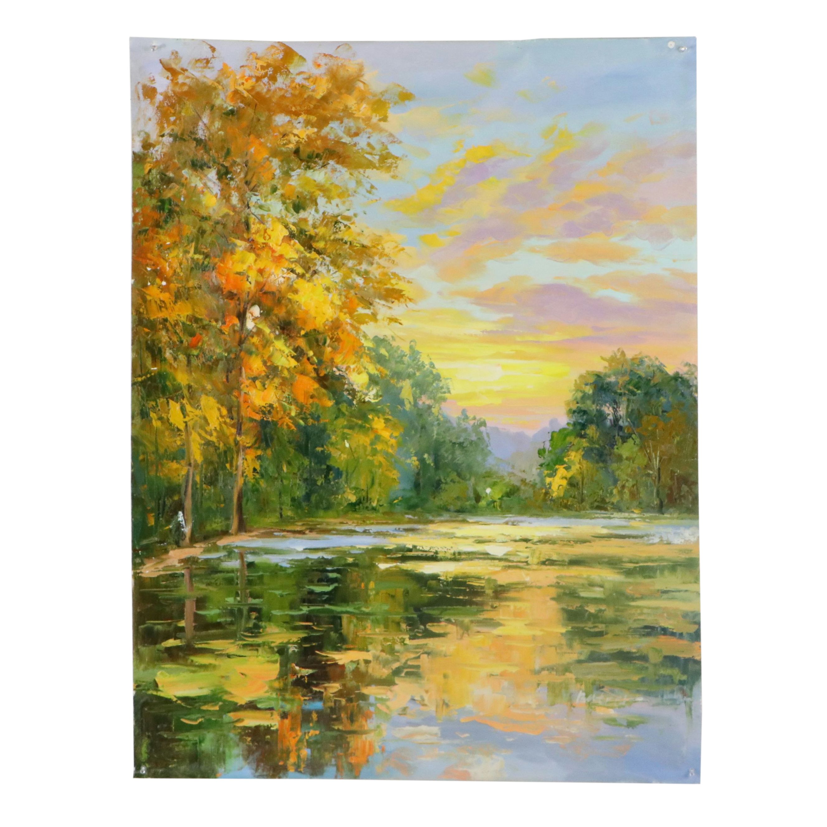 Oil Painting "Enchanted Forest," Circa 2026