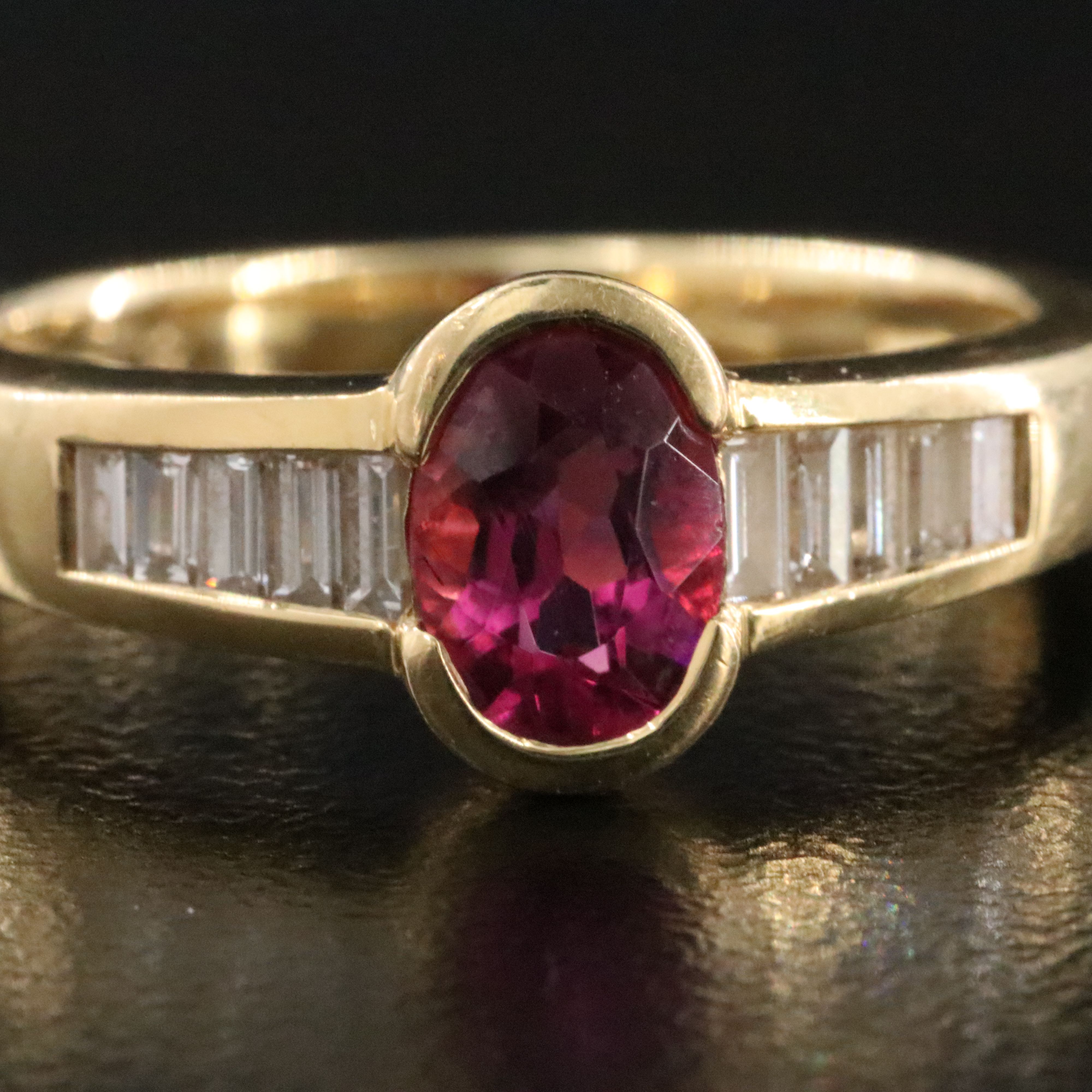 H Stern 18K Pink Tourmaline and Diamond Ring