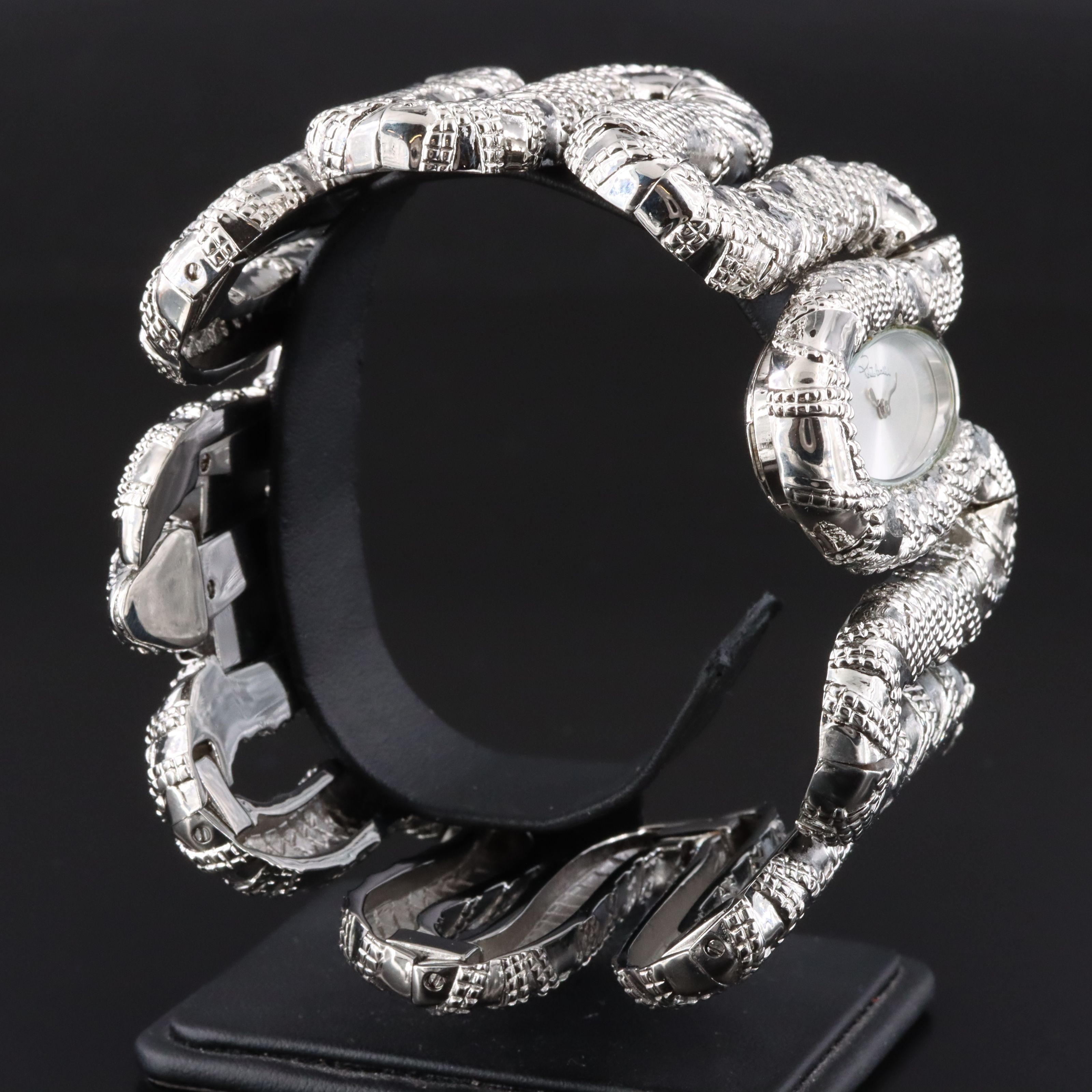 Roberto Cavalli Cleopatra Stainles Steel Silver Tone Watch