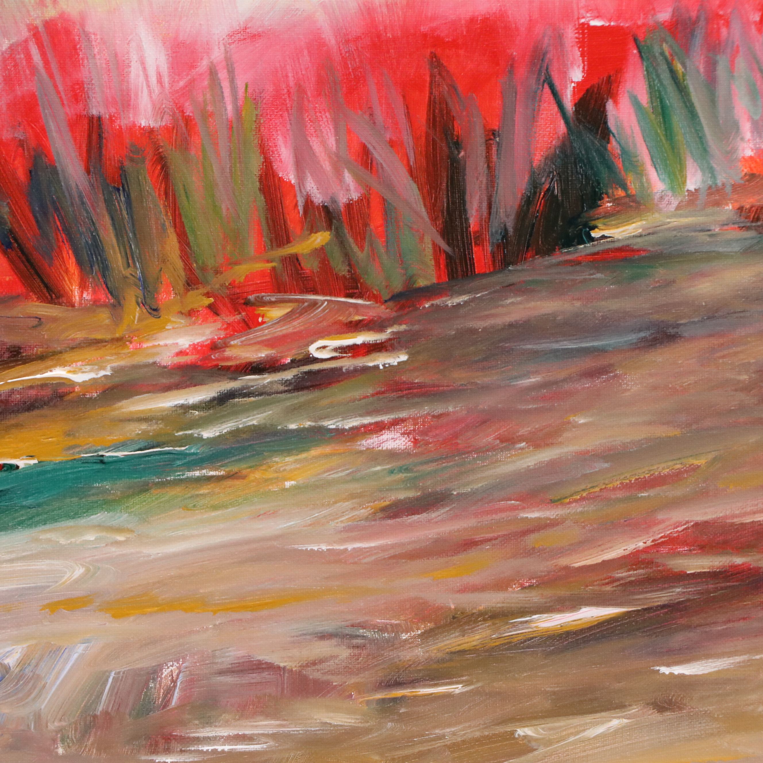 Saul Gefen Abstract Acrylic Painting, 2026