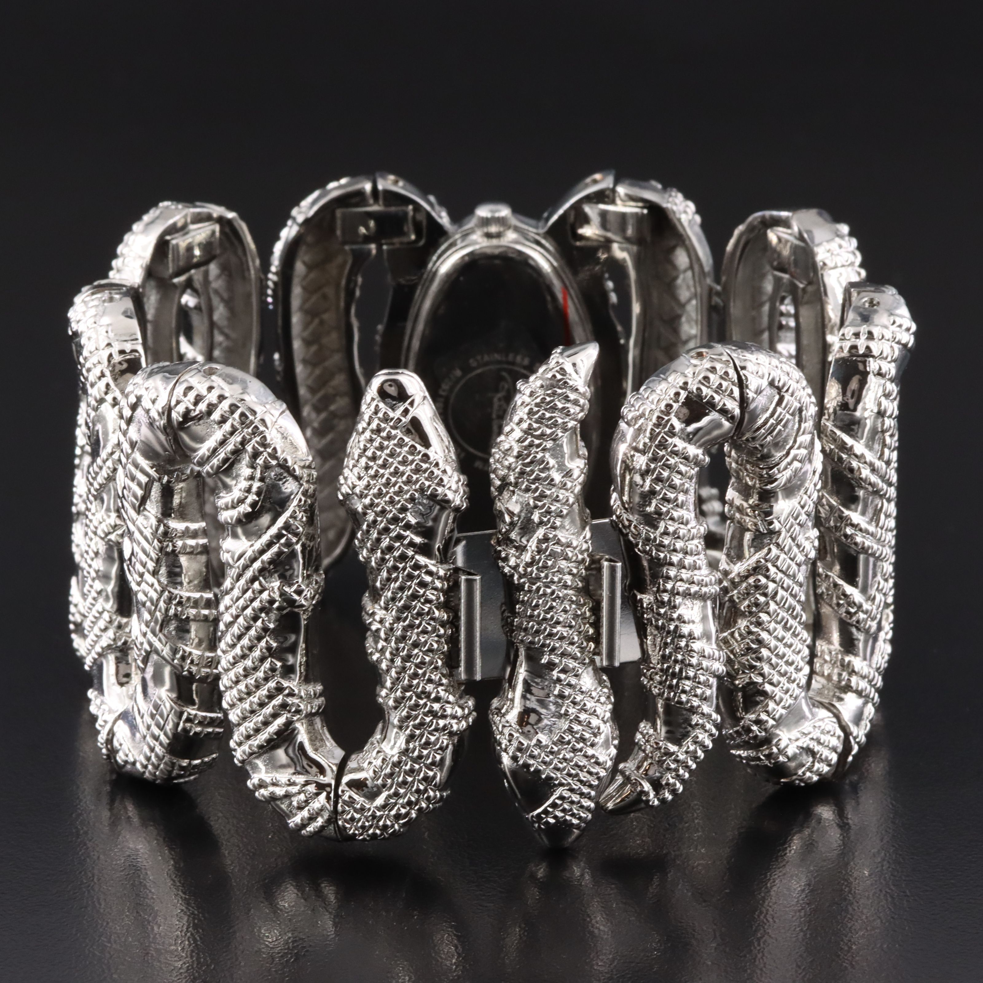 Roberto Cavalli Cleopatra Stainles Steel Silver Tone Watch