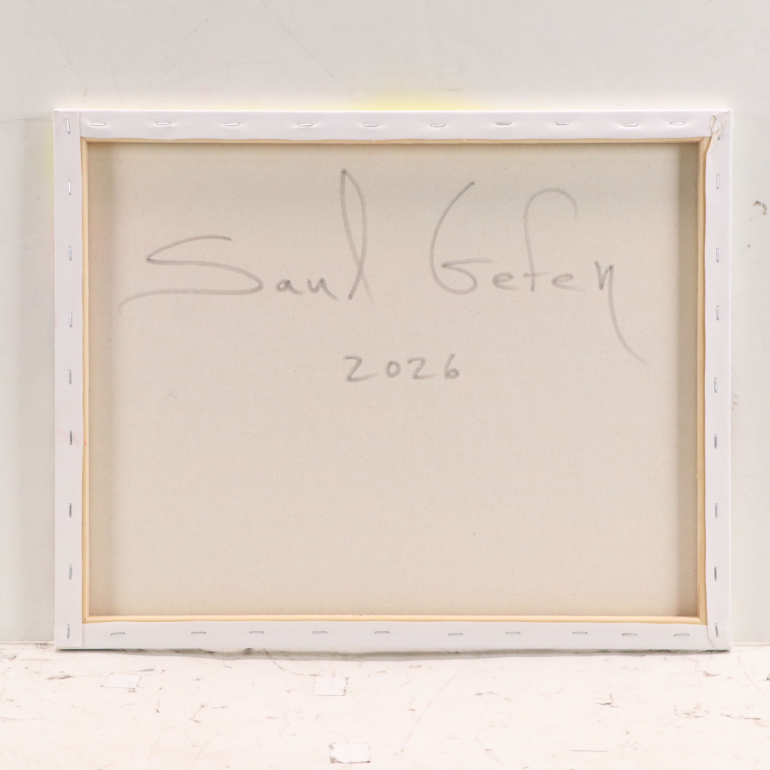 Saul Gefen Abstract Acrylic Painting, 2026