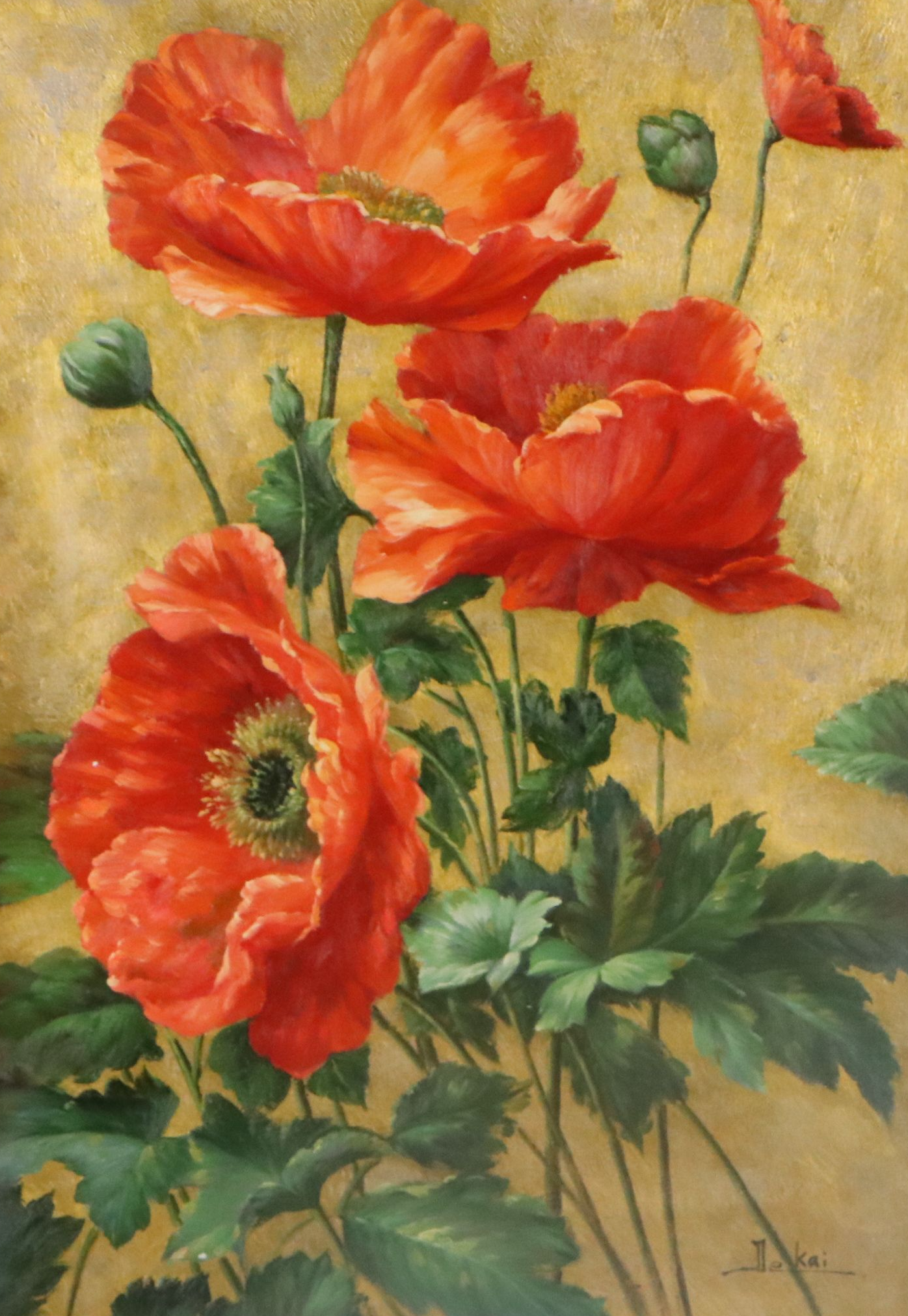 Dekai Floral Oil Painting of Poppies, Circa 2026