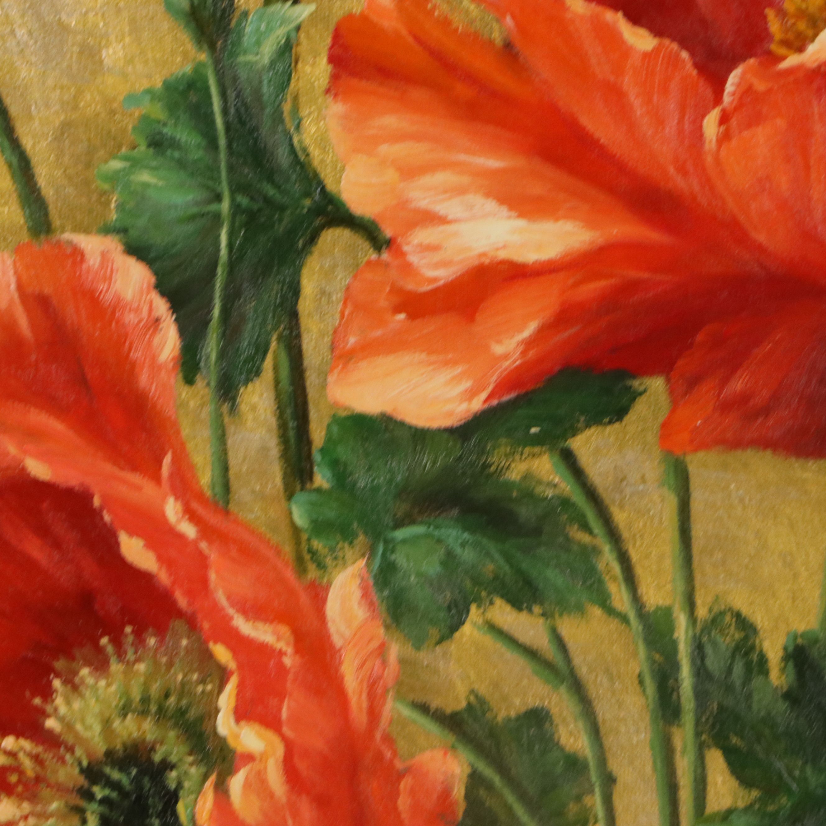 Dekai Floral Oil Painting of Poppies, Circa 2026