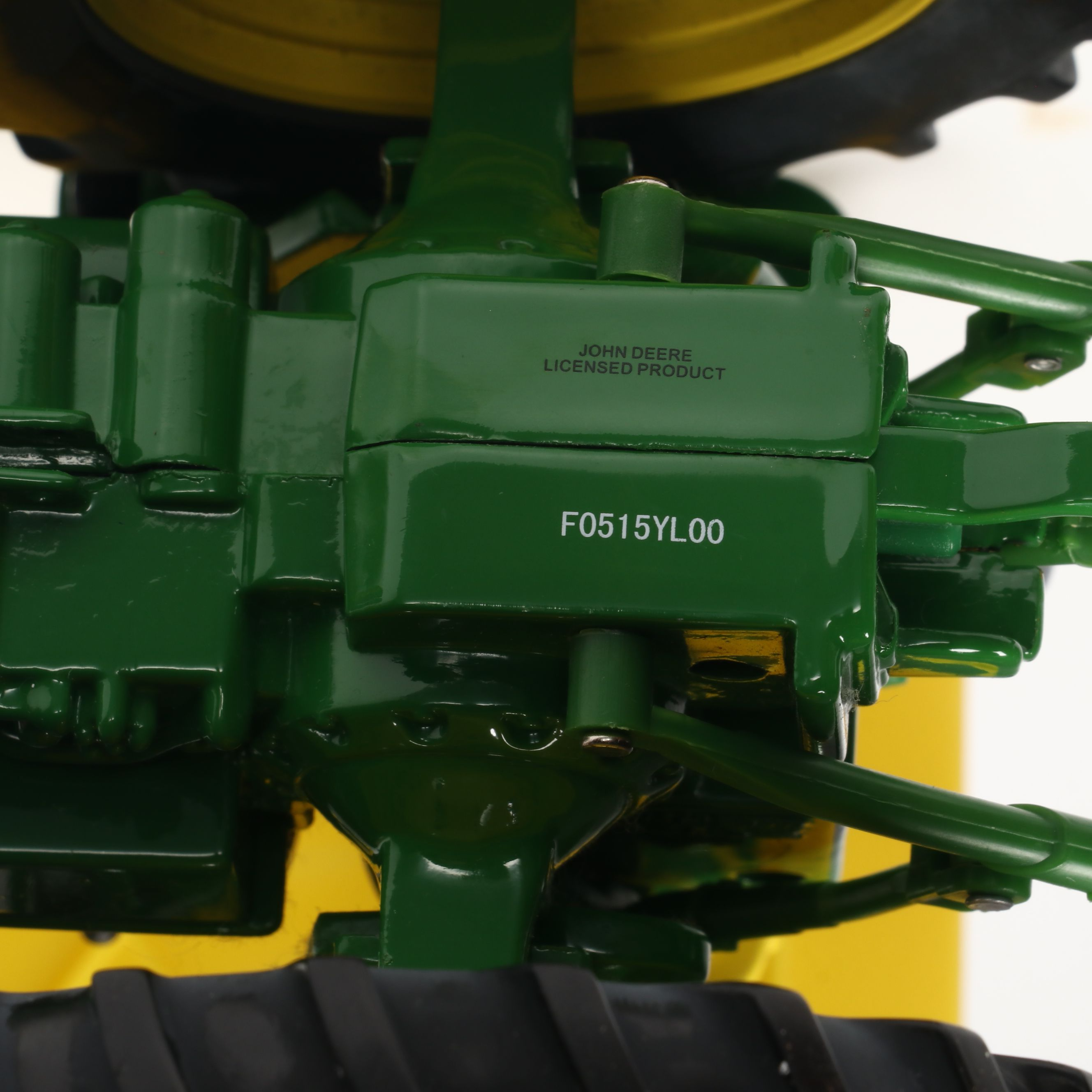 Vintage Allis Chalmers and John Deere Polychrome Metal Tractor Toys