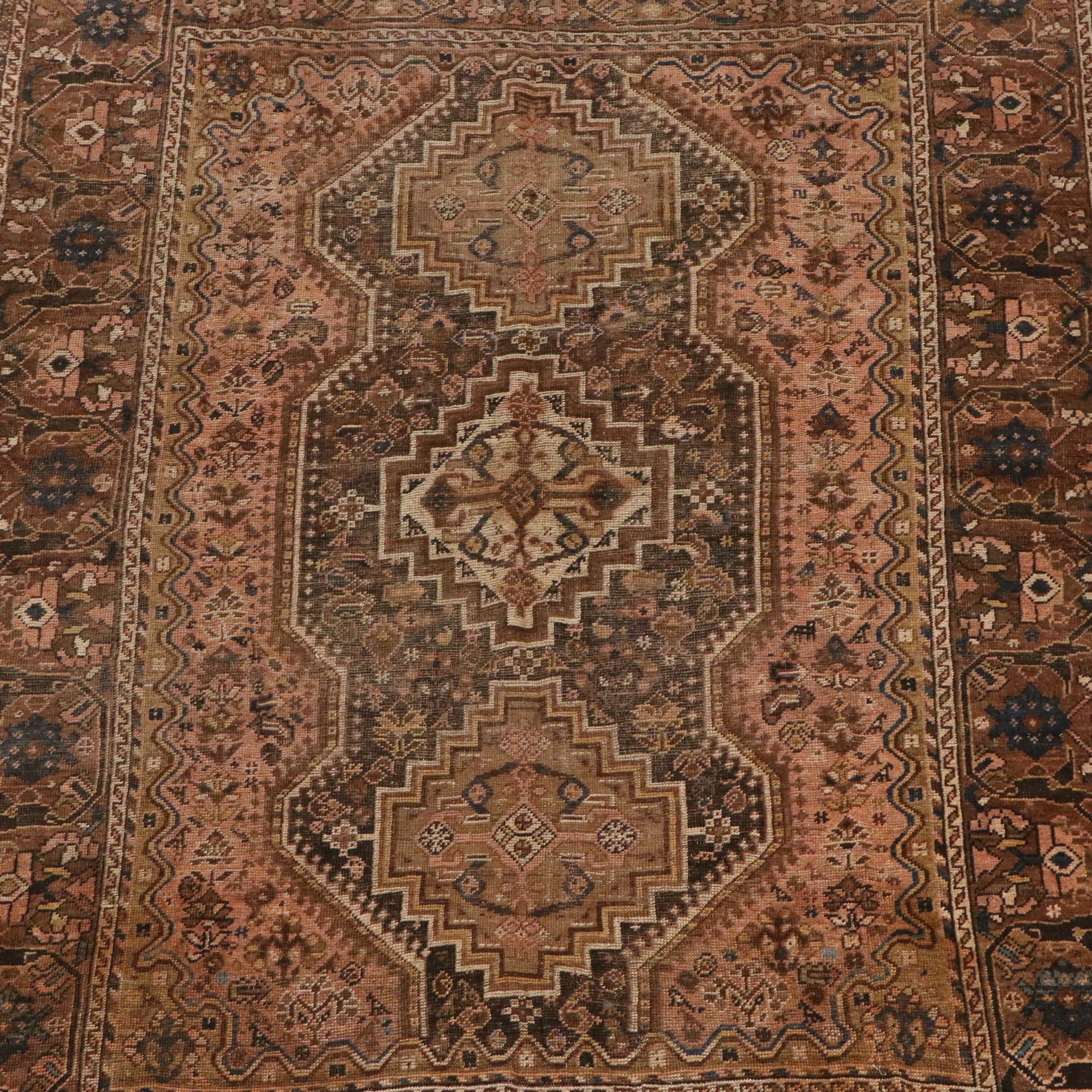 4'11 x 6'6 Hand-Knotted Caucasian Shirvan Area Rug