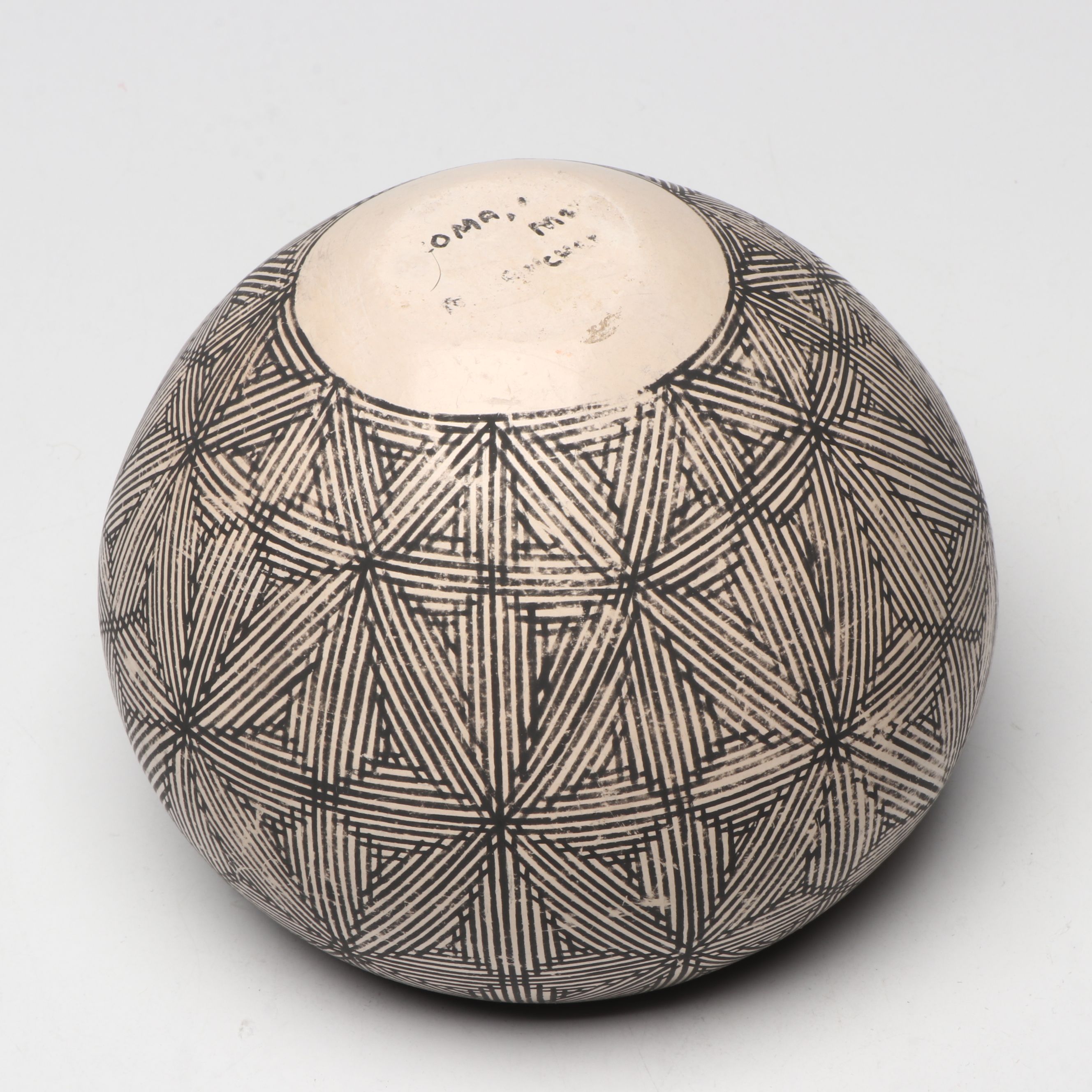 Yolanda Trujillo Seed Pot with Other Acoma and Jemez Pueblo Art Pottery