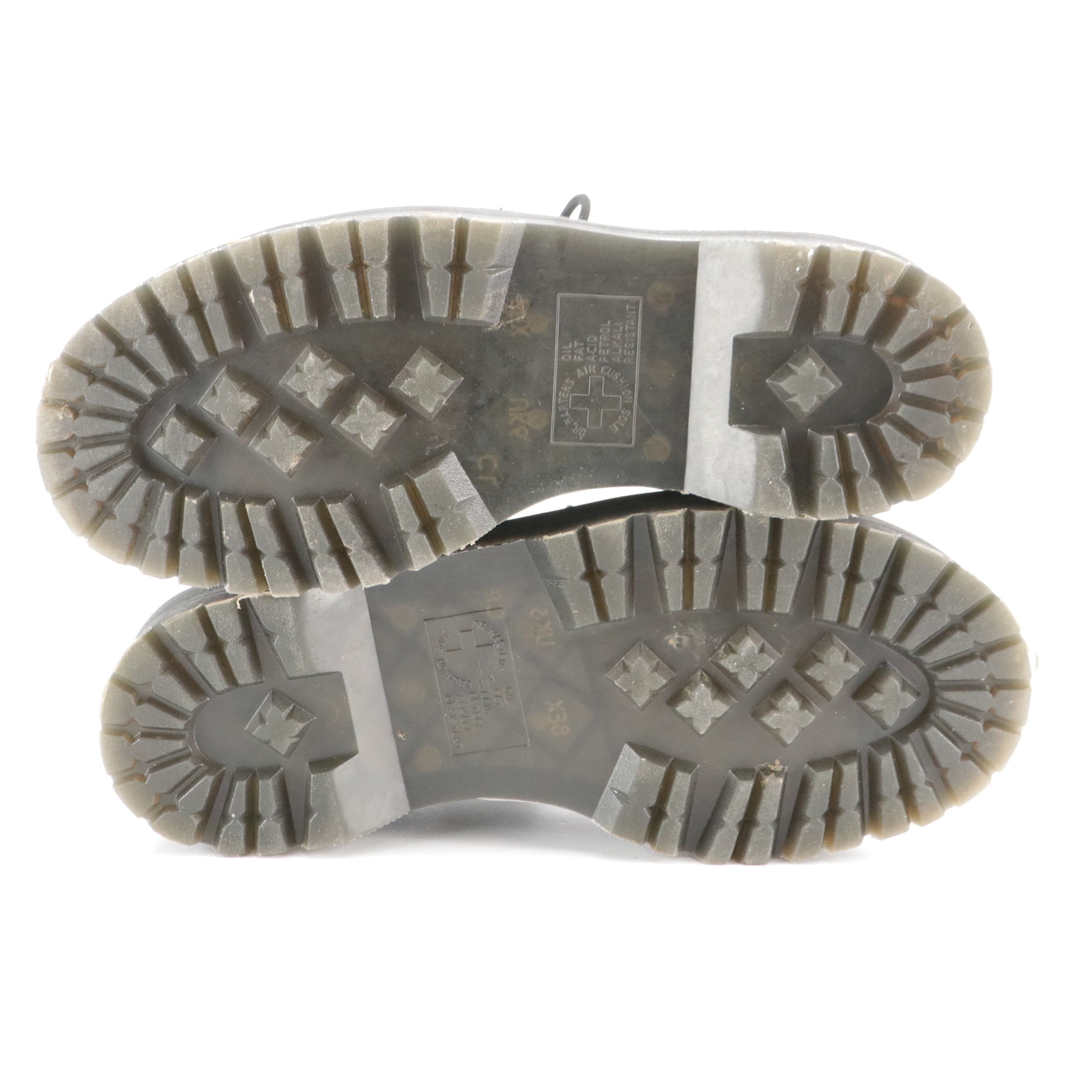 Dr. Martens 1461 Rainbow Patent Leather Platform Shoes