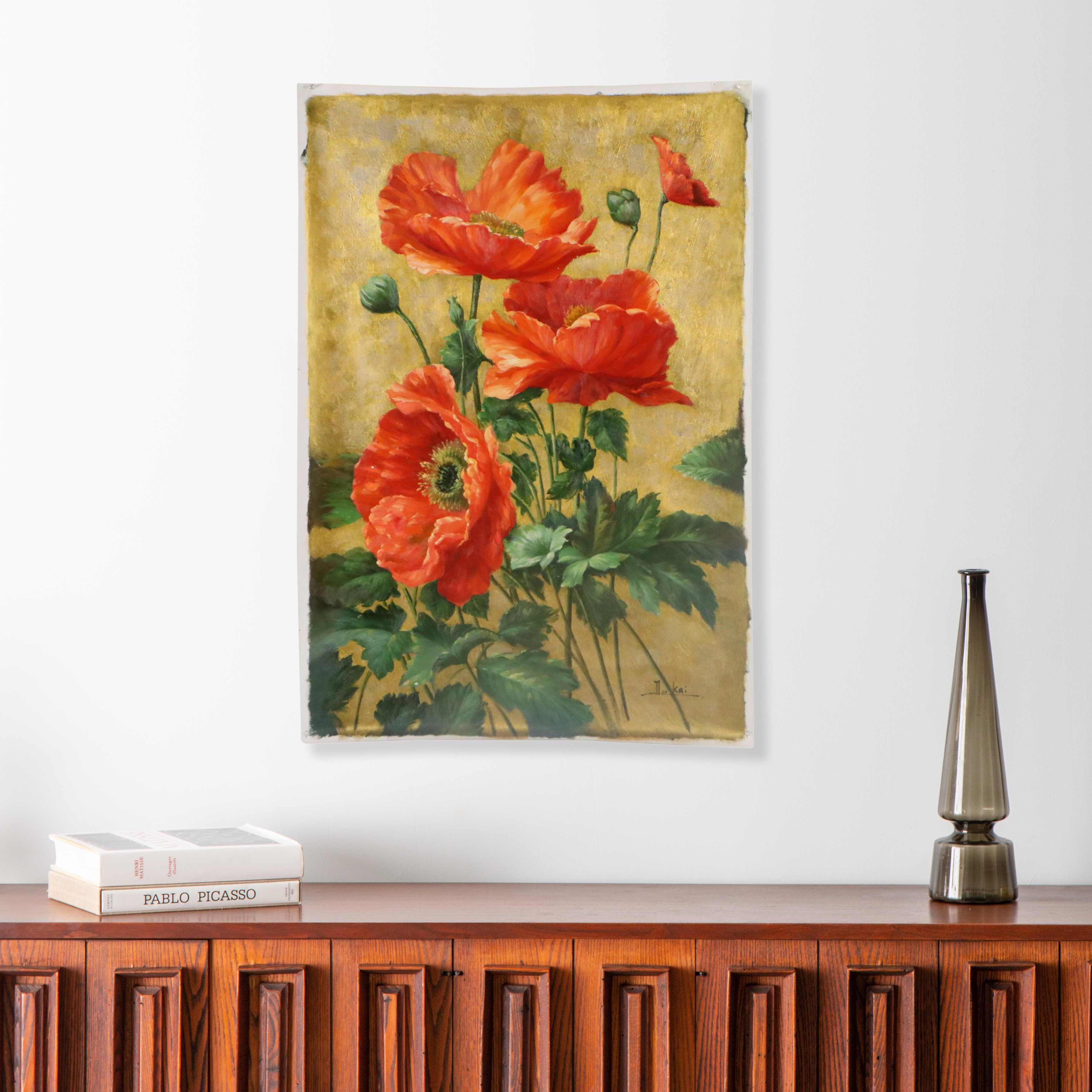 Dekai Floral Oil Painting of Poppies, Circa 2026