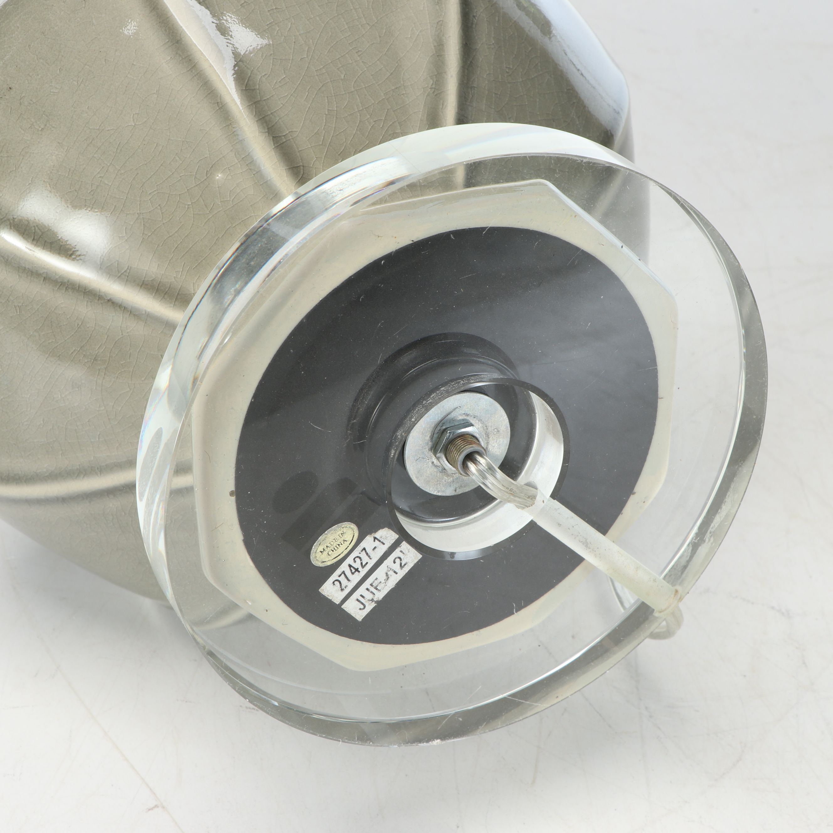 Gray Ceramic Vase Table Lamps