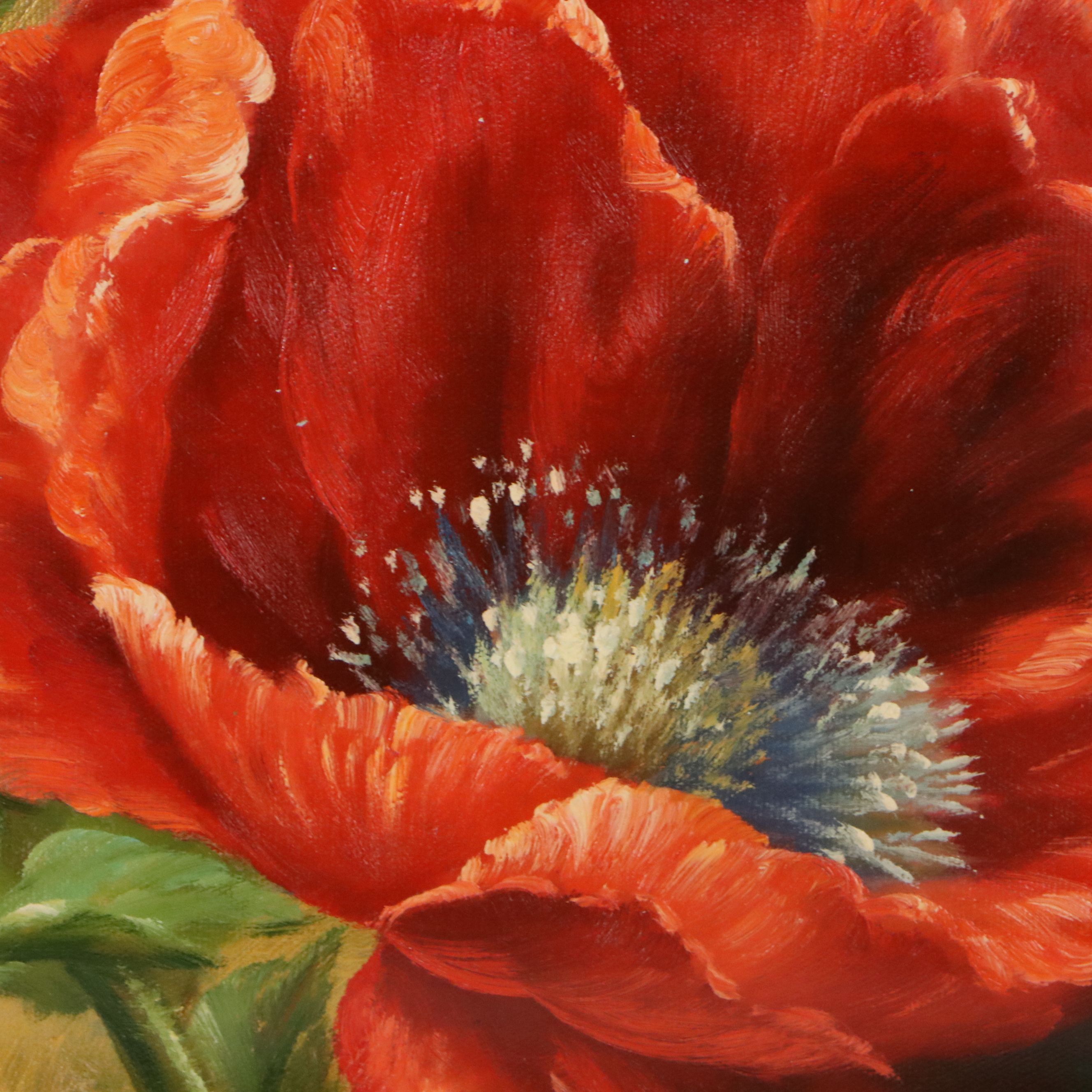 Dekai Floral Oil Painting of Poppies, Circa 2026