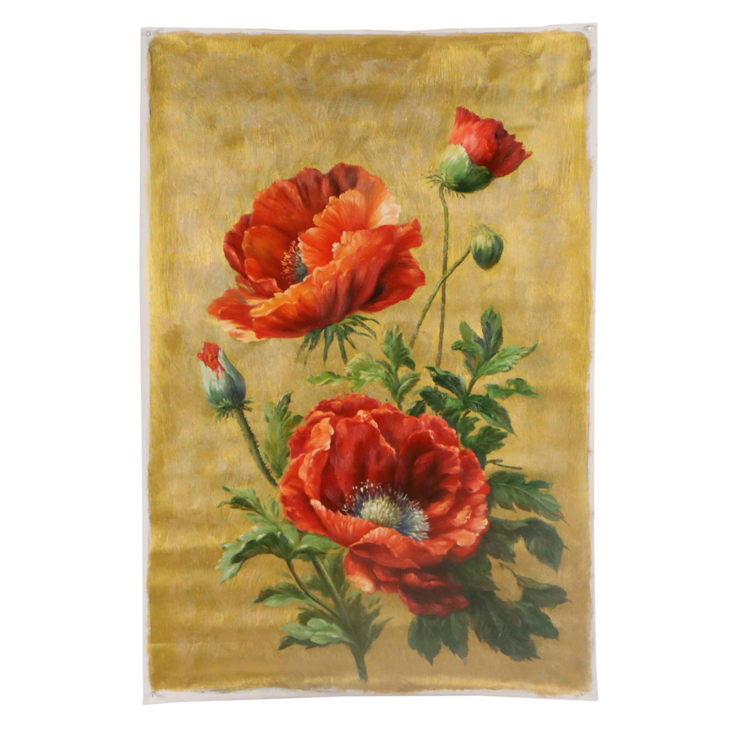 Dekai Floral Oil Painting of Poppies, Circa 2026