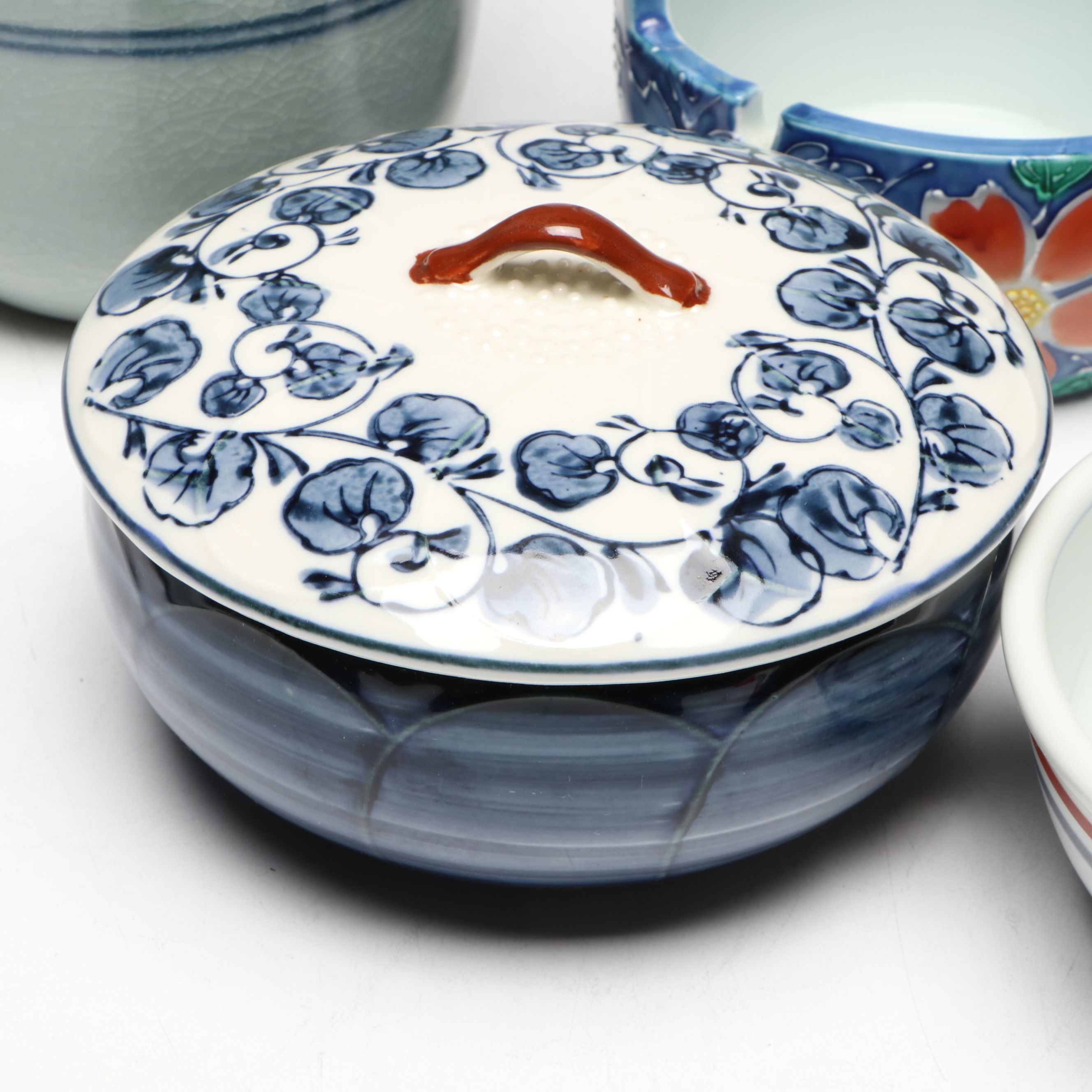 Japanese Arita Ware Porcelain Jar, Bowls, Handled Ashtray and More