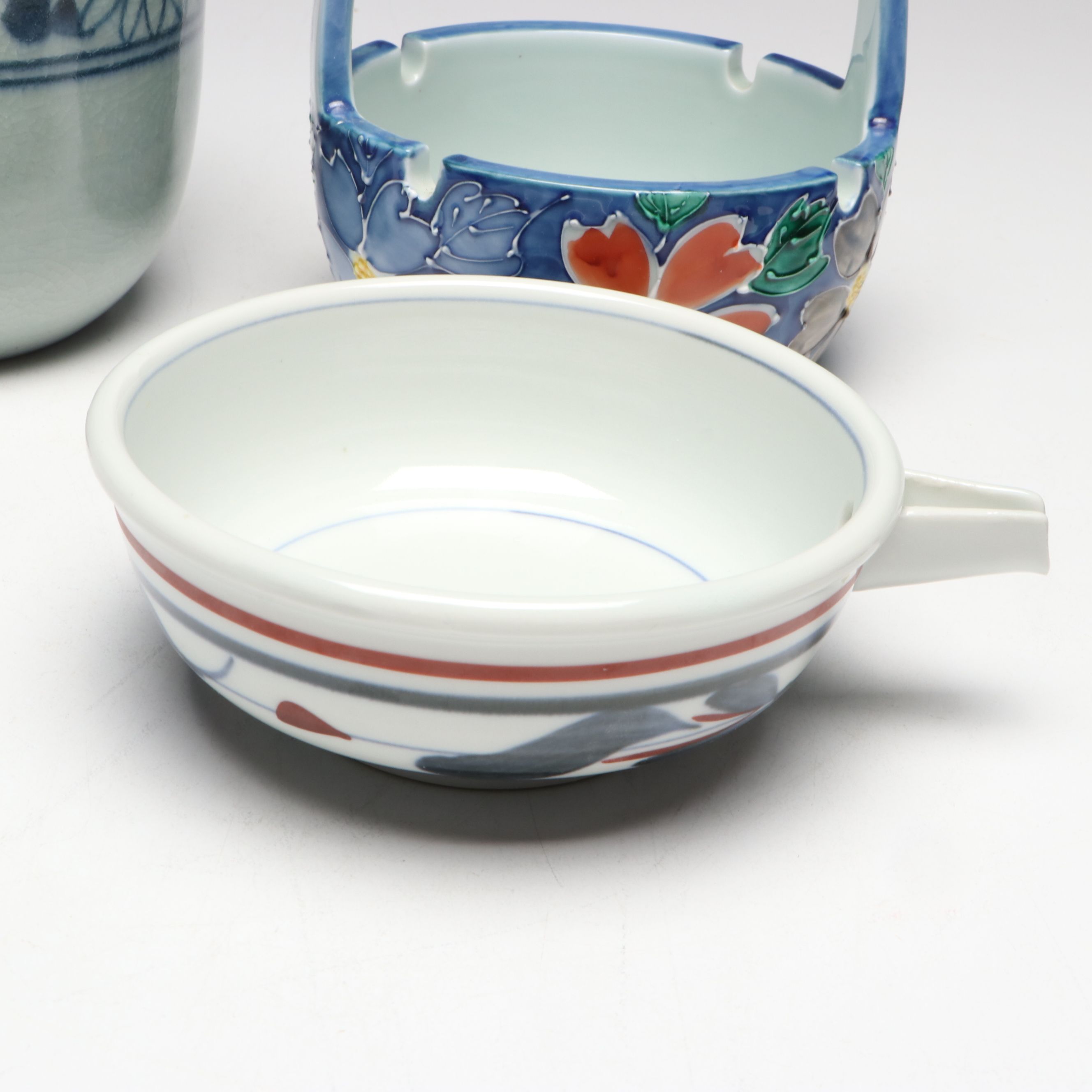 Japanese Arita Ware Porcelain Jar, Bowls, Handled Ashtray and More