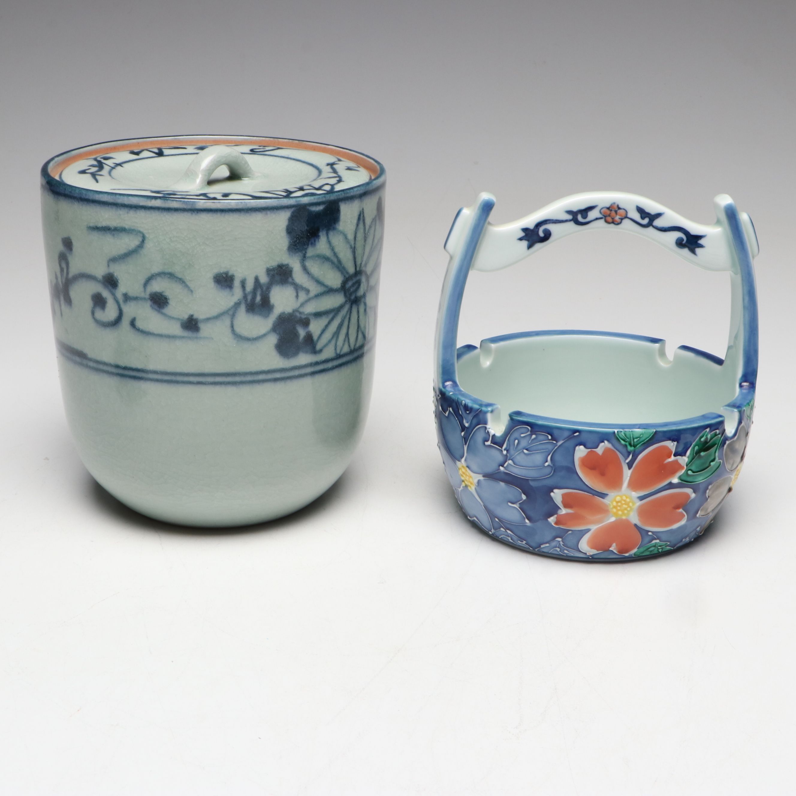 Japanese Arita Ware Porcelain Jar, Bowls, Handled Ashtray and More