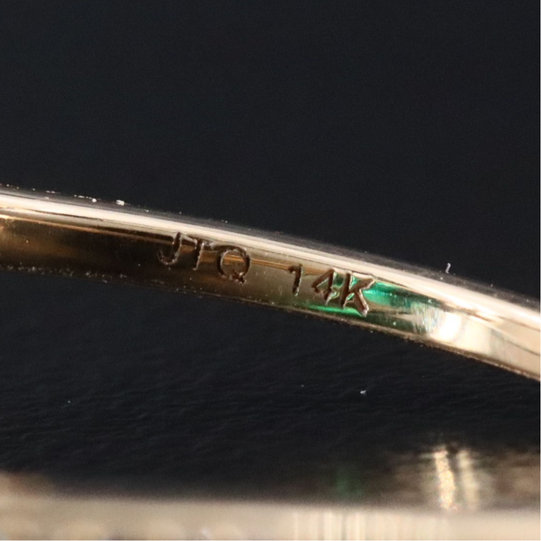 14K 2.61 CT Lab Grown Emerald and Moissanite Ring