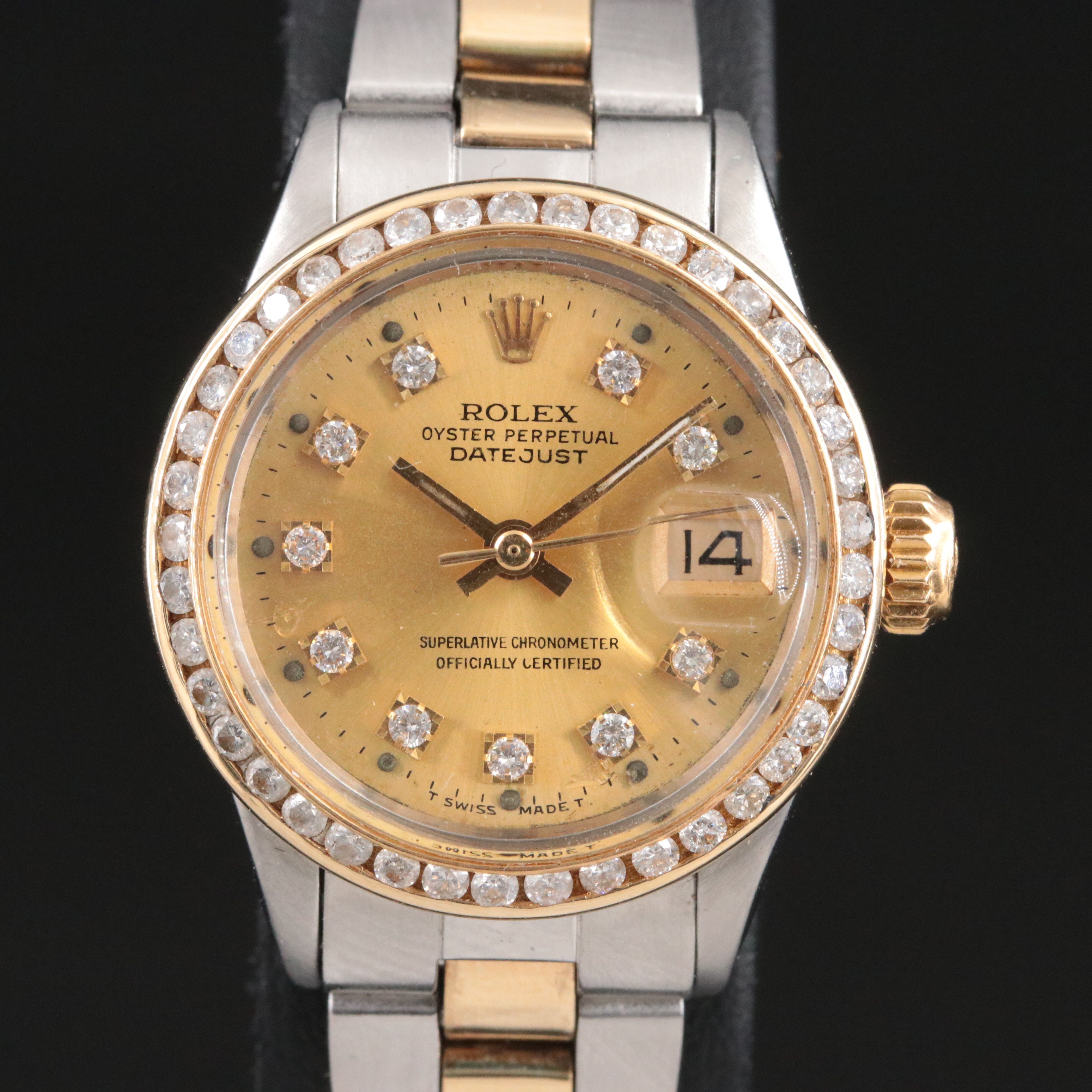 Rolex Oyster Perpetual Date Custom Vintage Watch c.1970