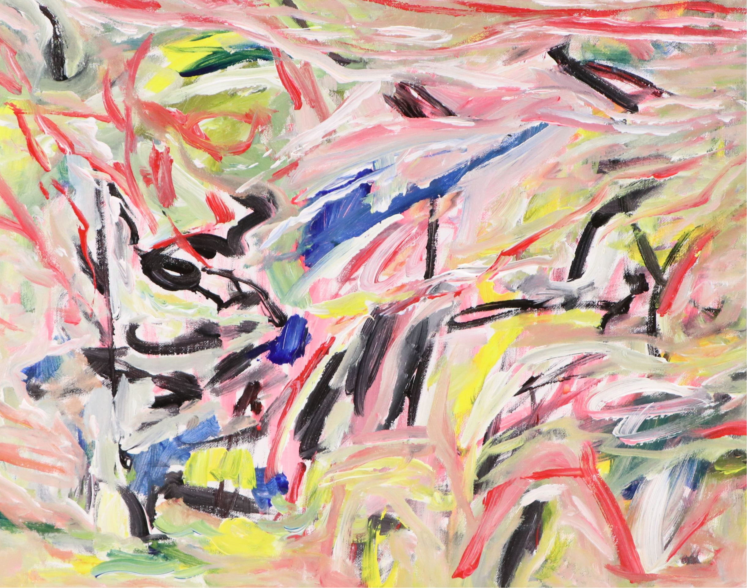 Saul Gefen Abstract Acrylic Painting, 2026