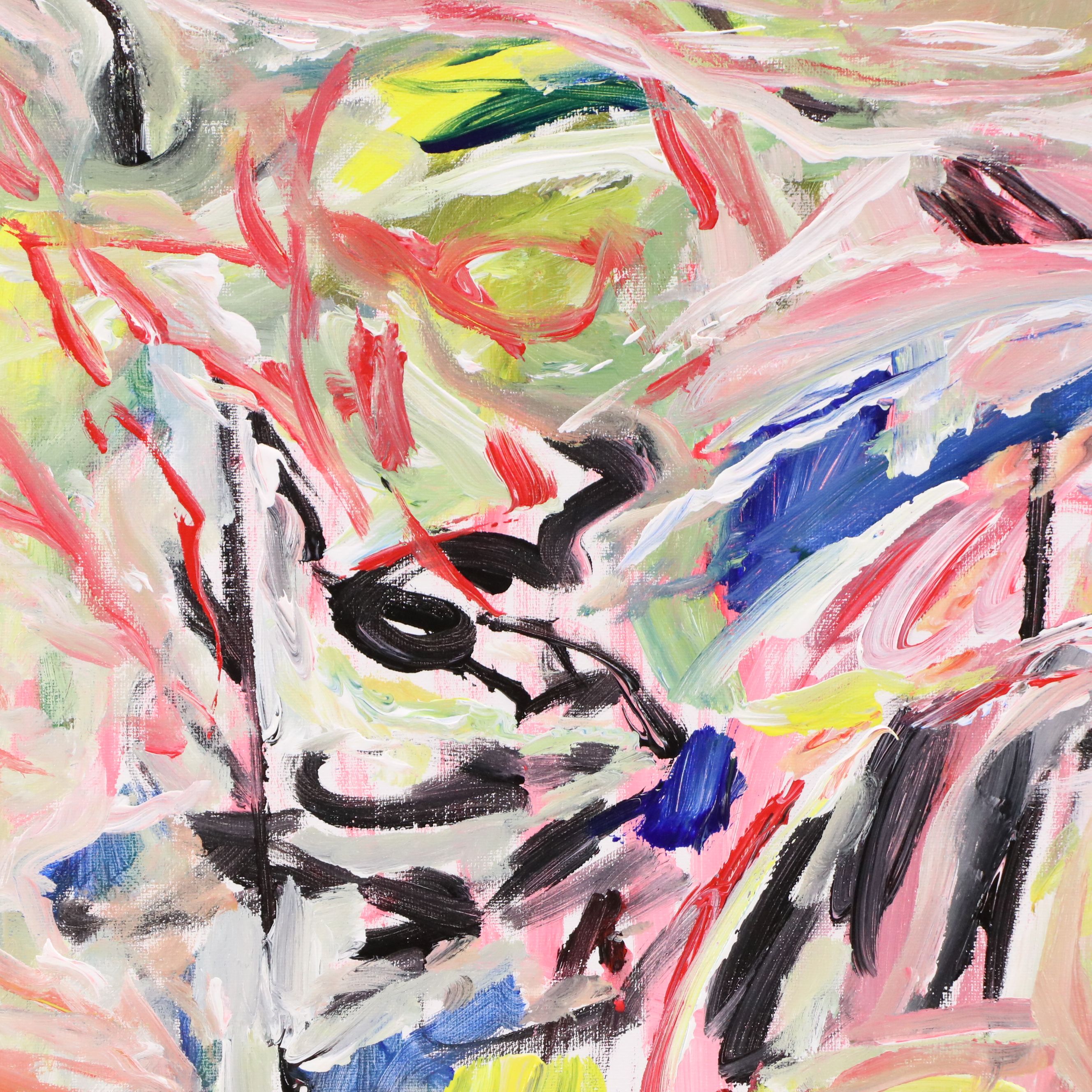 Saul Gefen Abstract Acrylic Painting, 2026