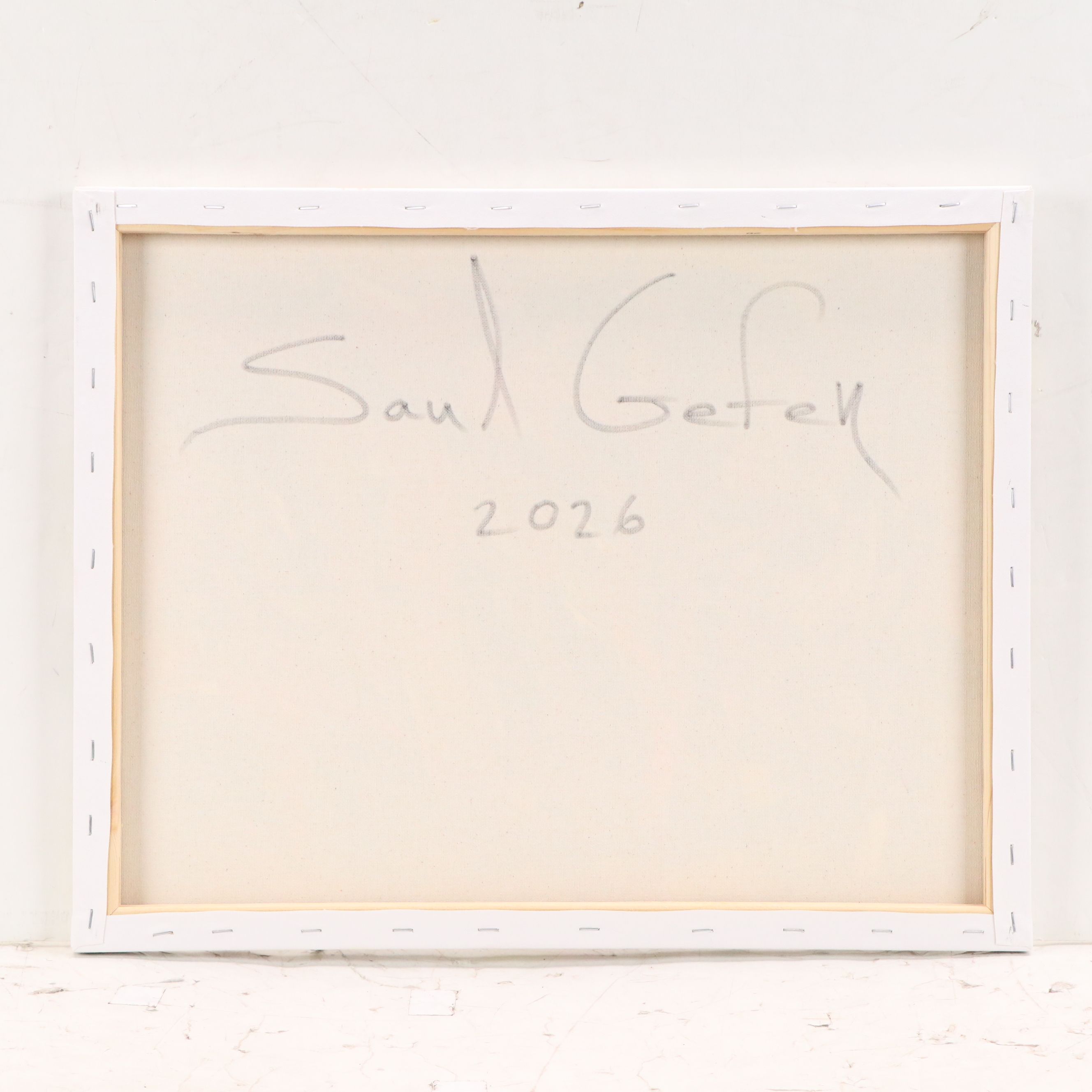 Saul Gefen Abstract Acrylic Painting, 2026